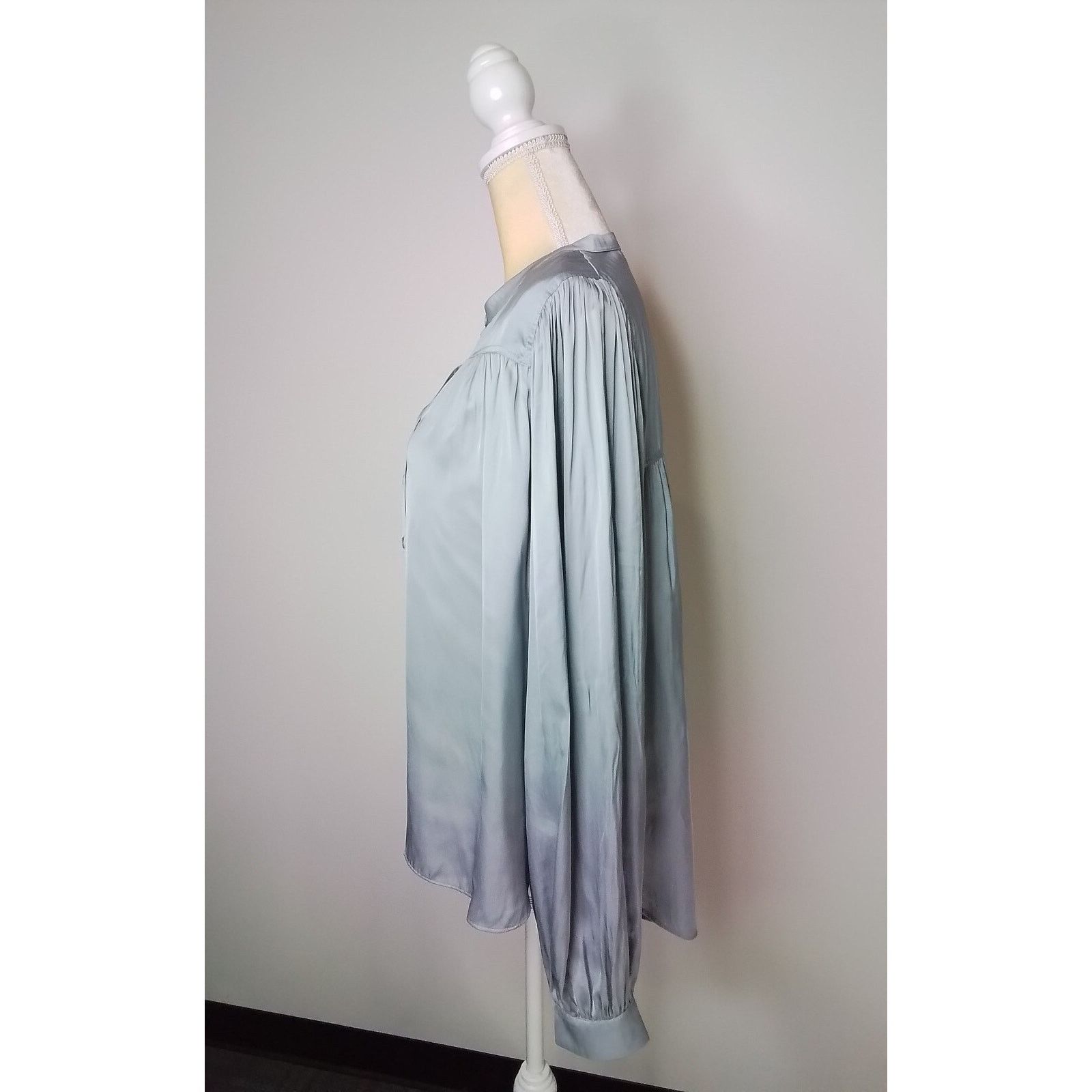 Zadig & Voltaire Zadig & Voltaire Blouse Women's Medium Blue Long Sleeve Size M / US 6-8 / IT 42-44 - 4 Thumbnail