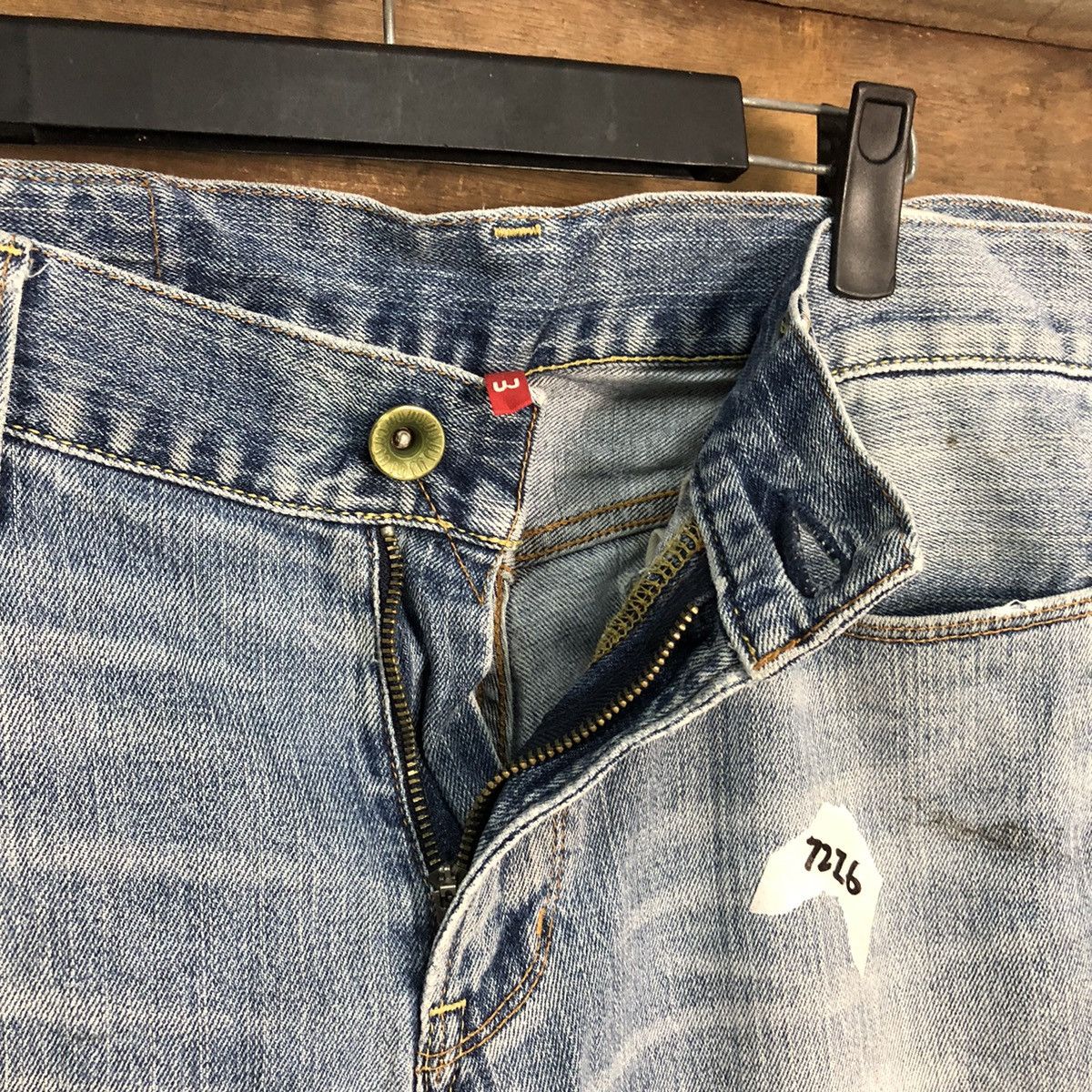 Japanese Brand Uniqlo Jeans Blue faded vintage Denim Pants #7326 Size 32" / US 10 / IT 46 - 12 Thumbnail