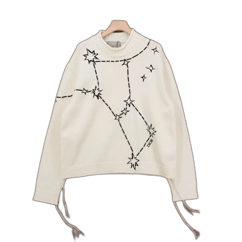 Dior Dior new embroidered star knit sweater Size US XXL / EU 58 / 5 - 1 Thumbnail