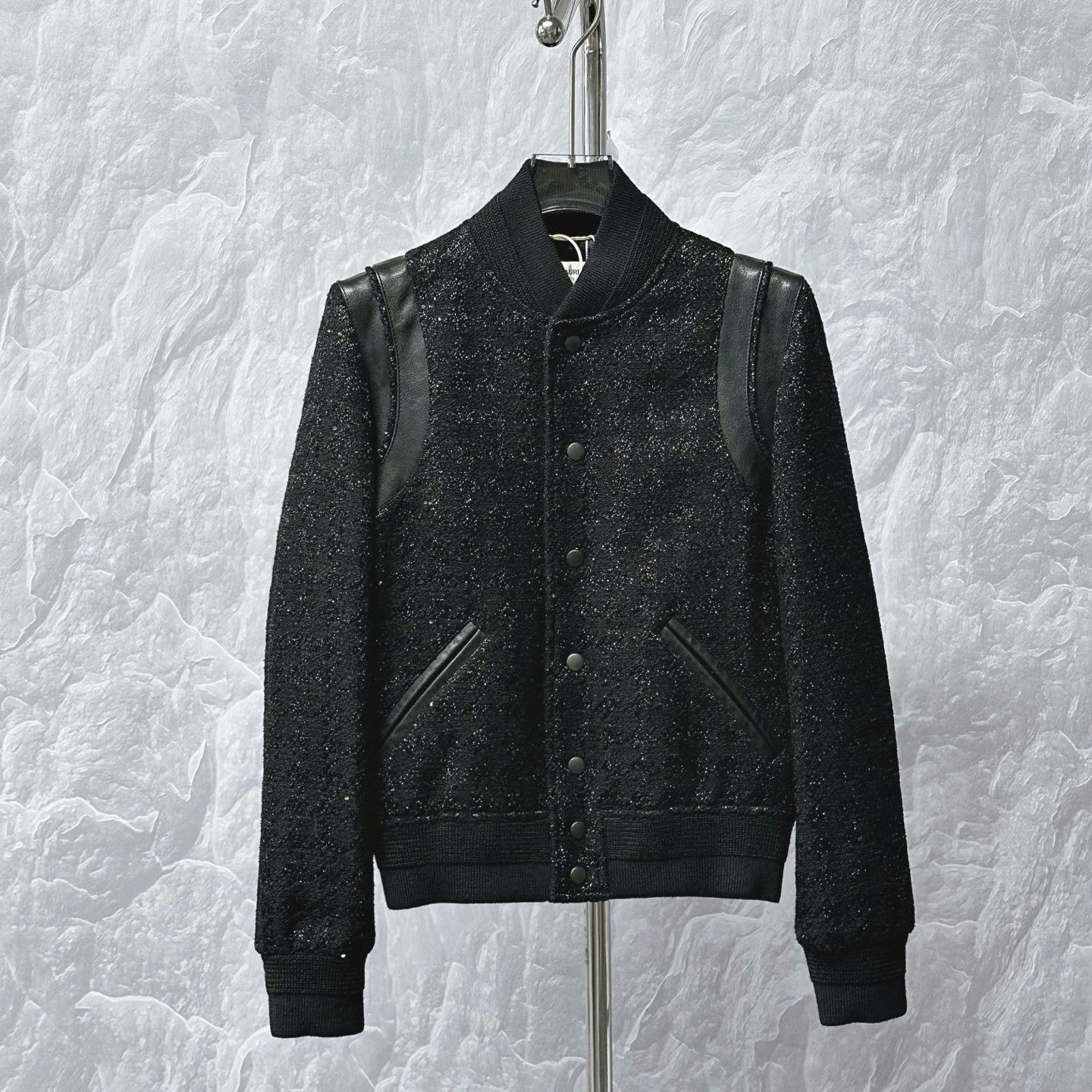 Saint Laurent Paris Saint Laurent Sequin Baseball Jacket Size XS / US 0-2 / IT 36-38 - 1 Thumbnail