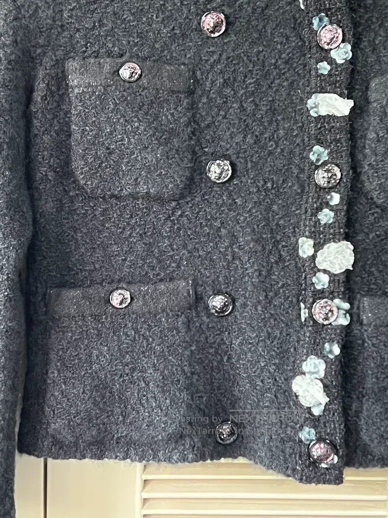 Chanel Chanel Black cashmere jacket Size XXS / US 00 / IT 34 - 5 Thumbnail