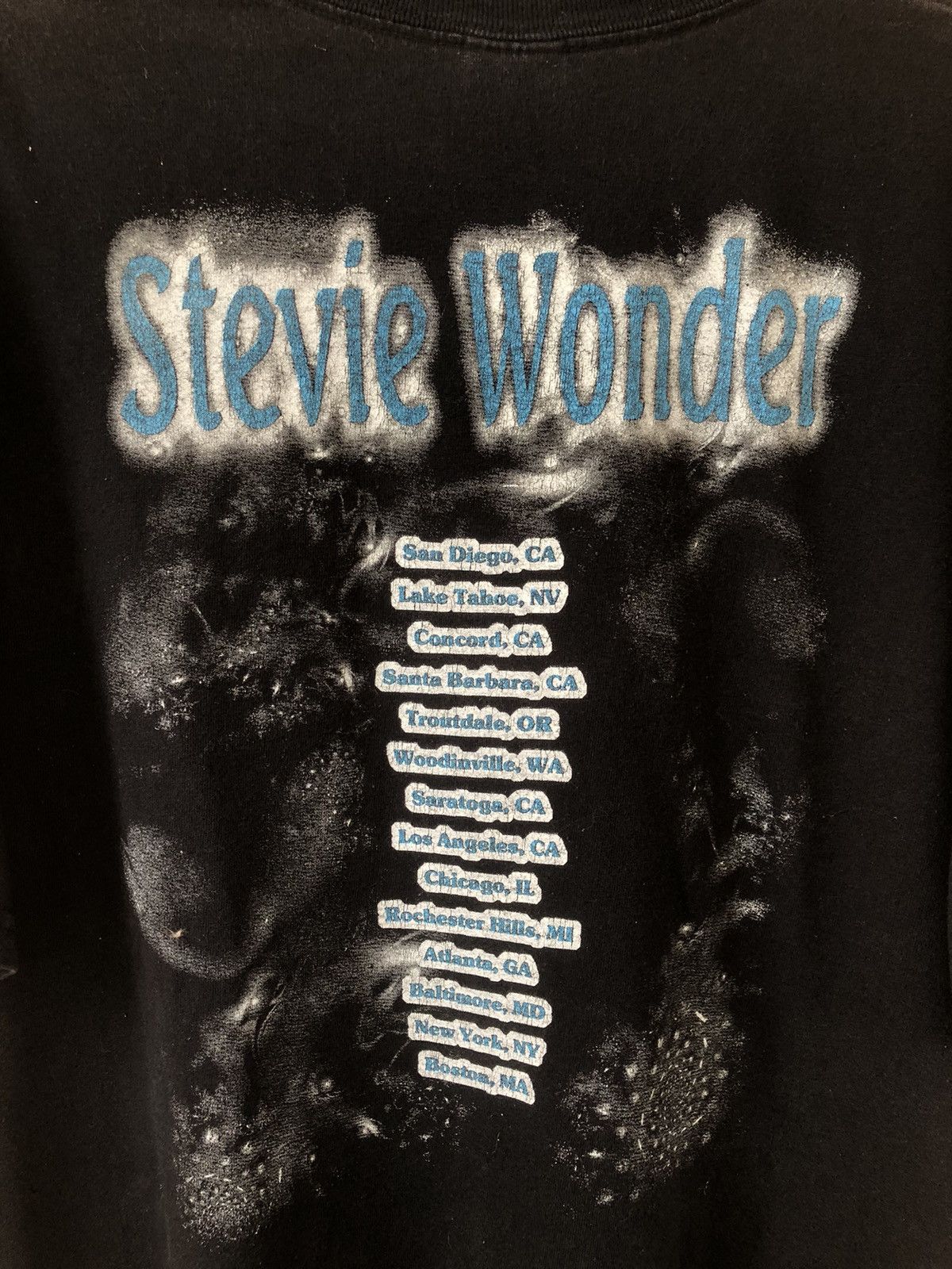 Band Tees × Rap Tees × Vintage Vintage Stevie Wonder Rap Tee Sunfaded Size US XL / EU 56 / 4 - 9 Thumbnail