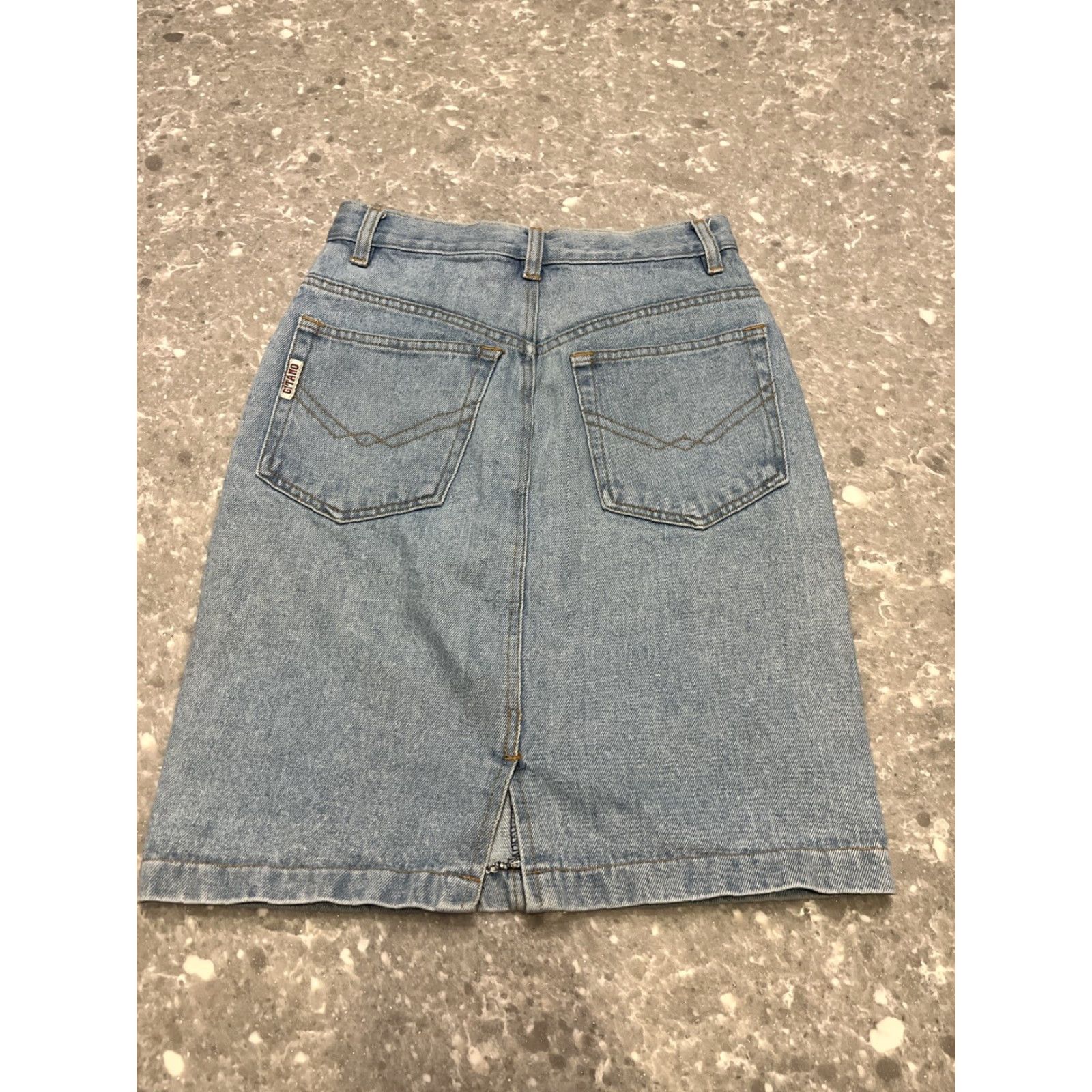 Vintage VINTAGE Gitano Denim Skirt Womens 8 Regular High Waisted Boho Mom Fit Blue Denim Womens Size 30" / US 8 / IT 44 - 5 Thumbnail