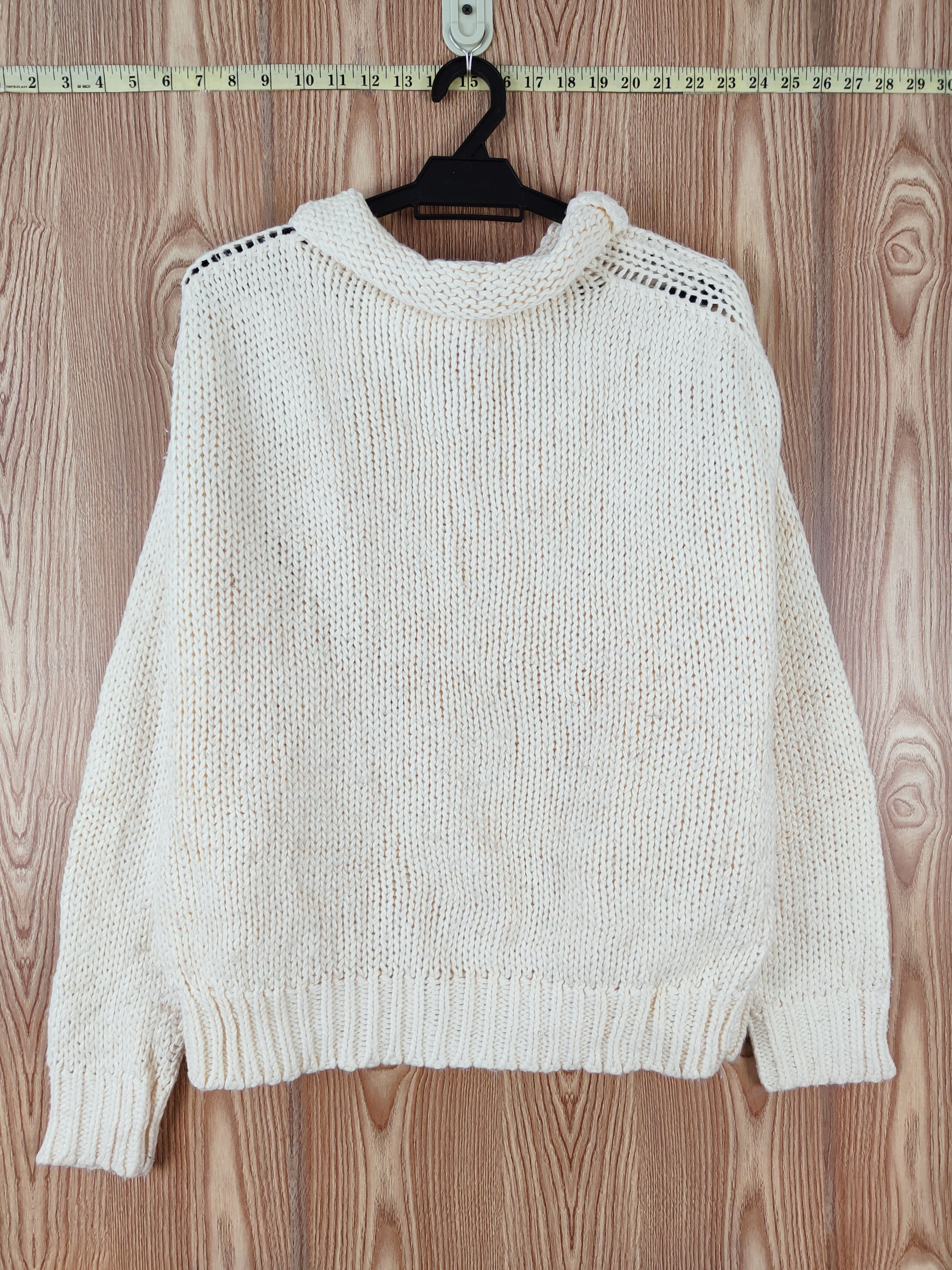 Vintage Bad-Stevie Beige Knitwear Sweatshirts #W485 Size US M / EU 48-50 / 2 - 1 Thumbnail