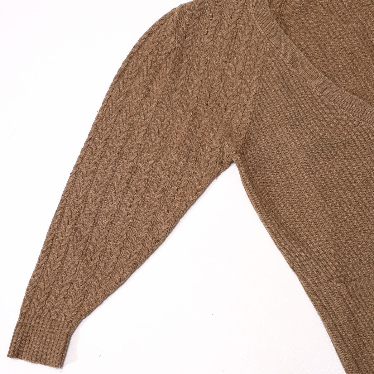 Brunello Cucinelli Rivamonti by Brunello Cucinelli Cable Knit Cardigan Sweater Size XL / US 12-14 / IT 48-50 - 8 Thumbnail