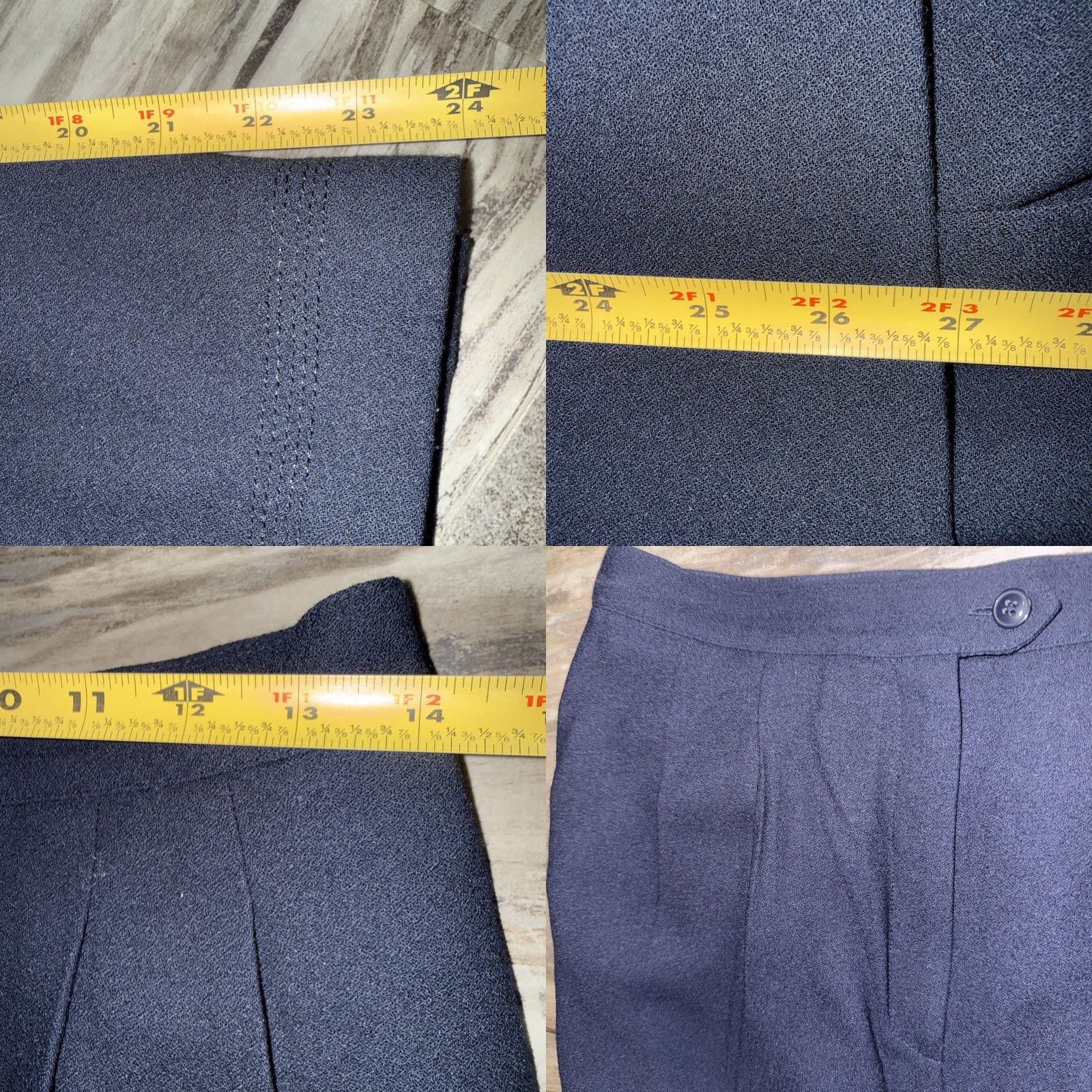 Kasper VINTAGE Kasper Pantsuit Two-Piece Black Lined Blazer & Pants 10 Womens Tailored Shoulder Pads 2-Piece Set Jacket & Pants Size 32" / US 10 / IT 46 - 10 Thumbnail