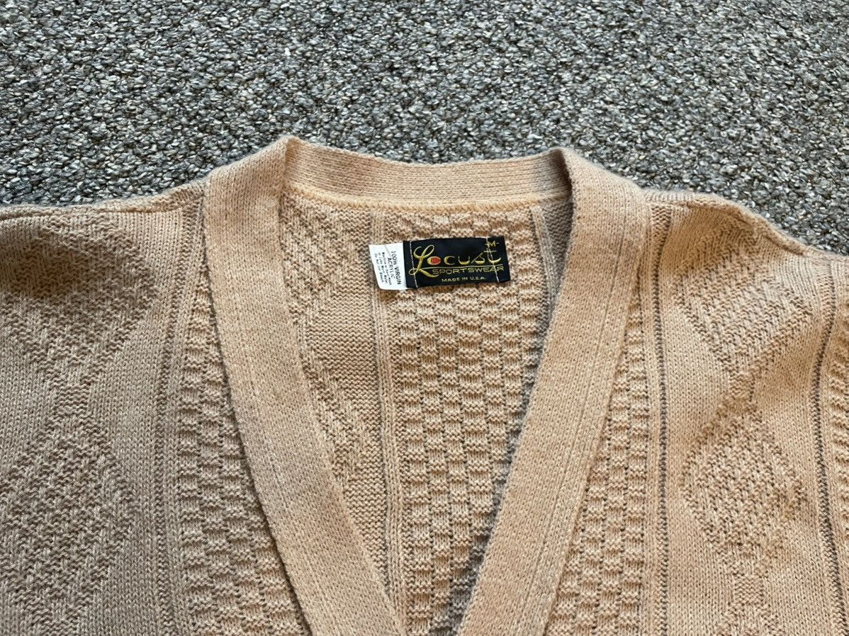 Vintage Vintage Light Brown Cardigan Size US M / EU 48-50 / 2 - 2 Thumbnail