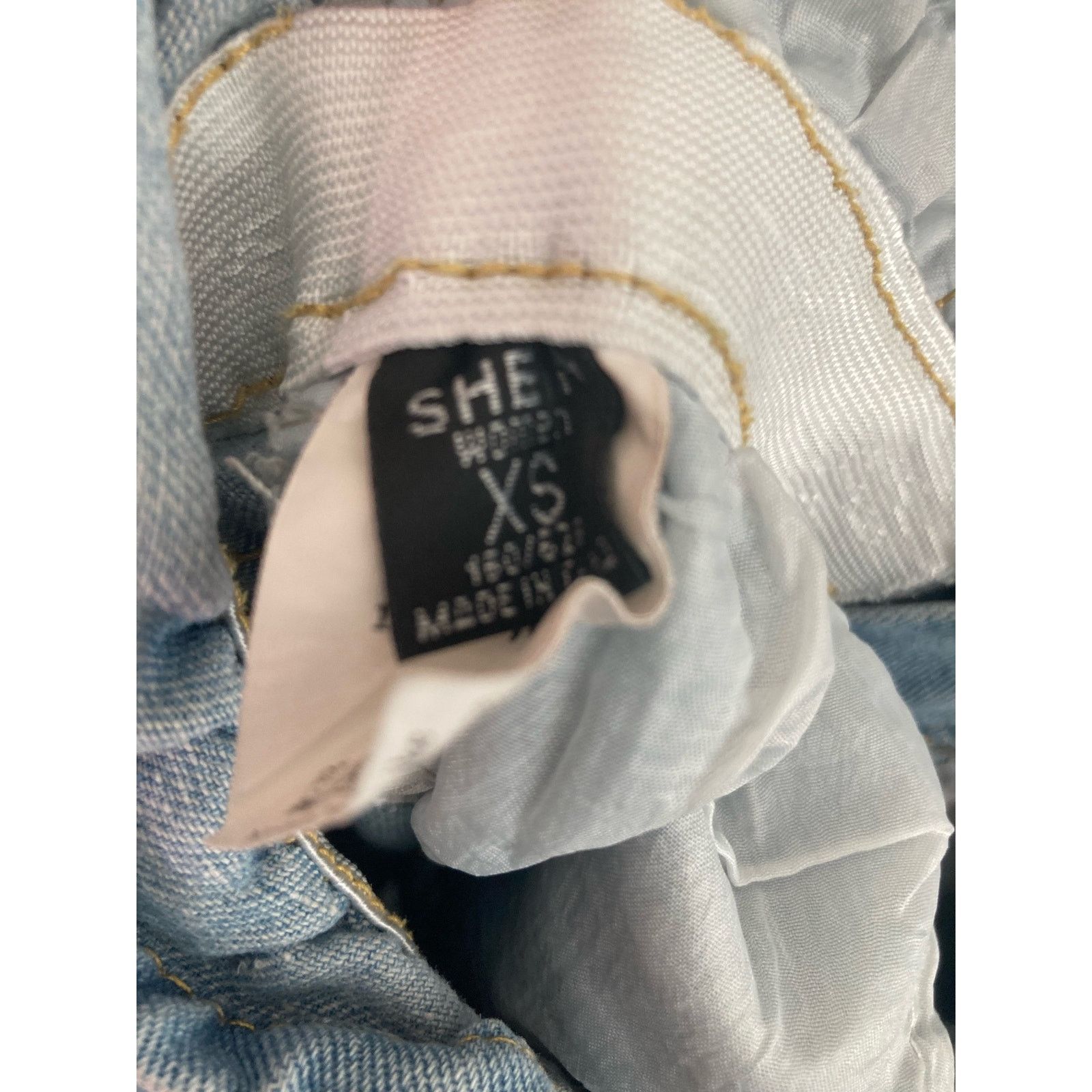 Shein Shein Women's XS High Rise Denim Blue Shorts Casual Fashion Size 22" - 2 Thumbnail