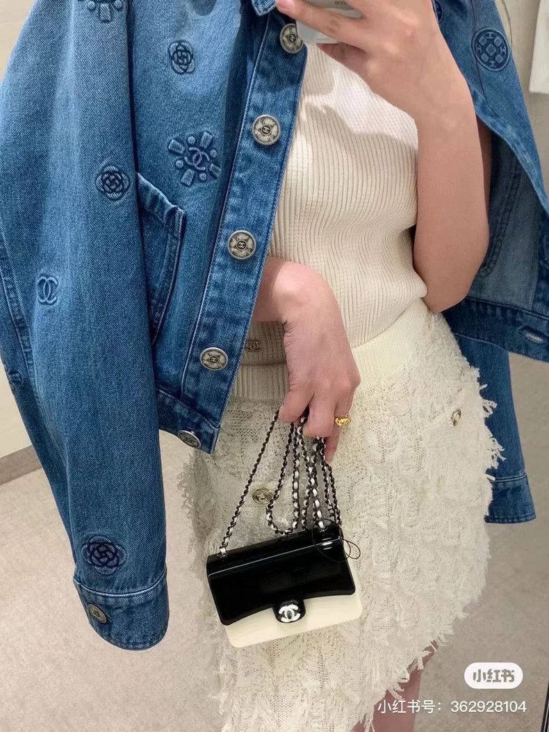 Chanel Chanel Camellia relief denim jacket Size XS / US 0-2 / IT 36-38 - 6 Thumbnail