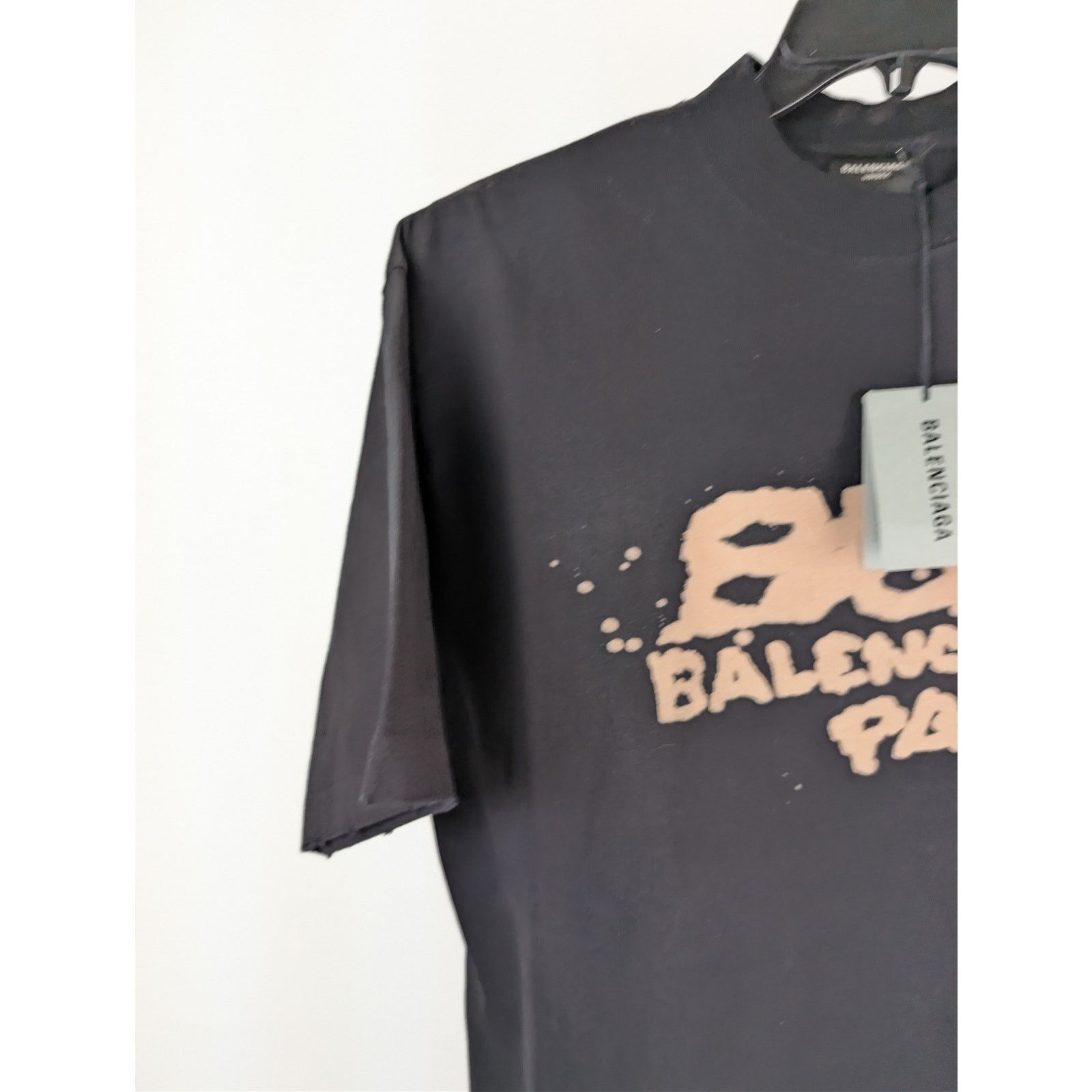 Balenciaga o1rshd1 Q:2 / Hand Drawn BB Icon Vintage Jersey Fit T-Shirt Size US L / EU 52-54 / 3 - 6 Thumbnail