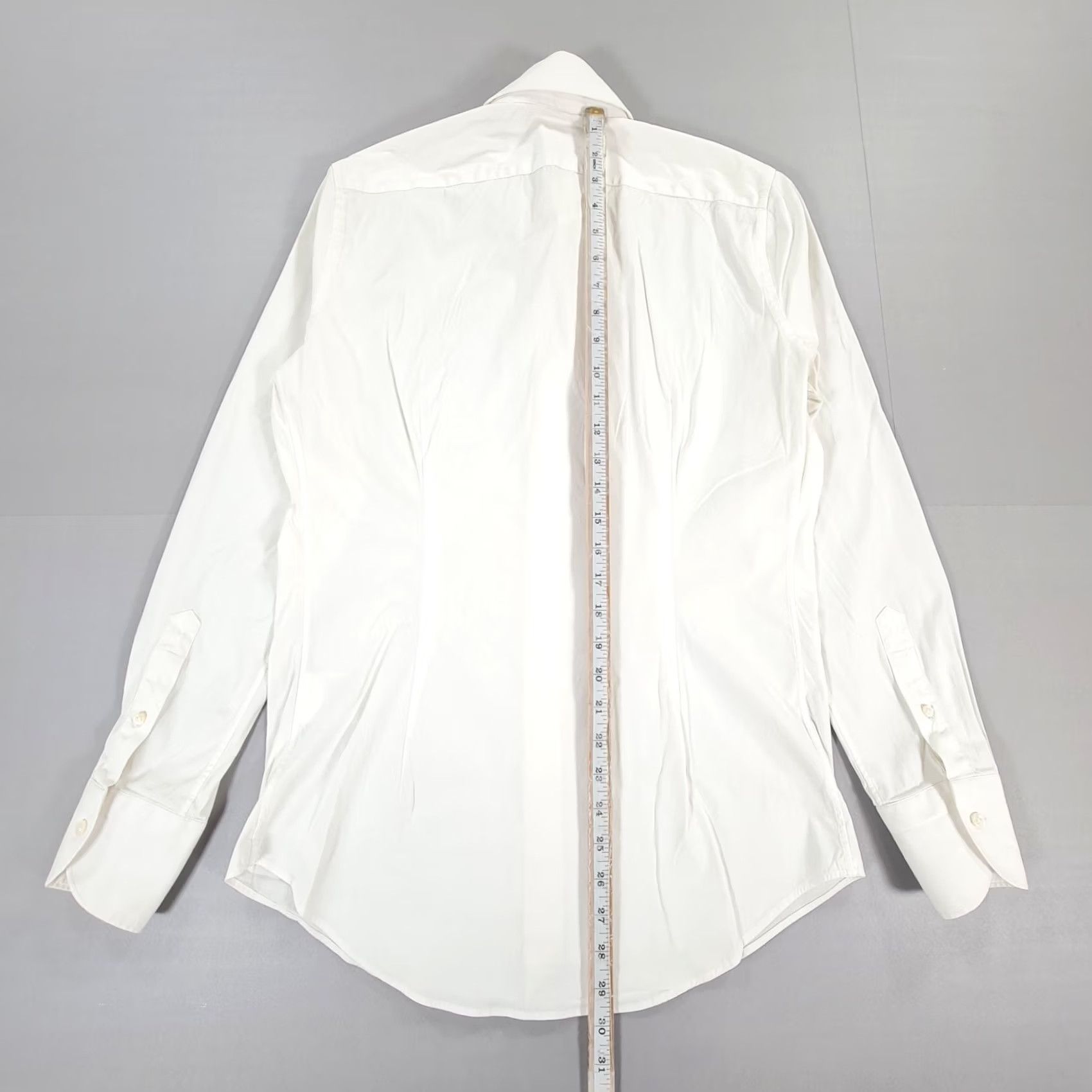 Suitsupply Suitsupply Shirt White 15 3/4 Cotton Stretch Extra Slim Fit Reggiani Men's Button-Up Long Sleeve Collared Casual Size US M / EU 48-50 / 2 - 6 Thumbnail