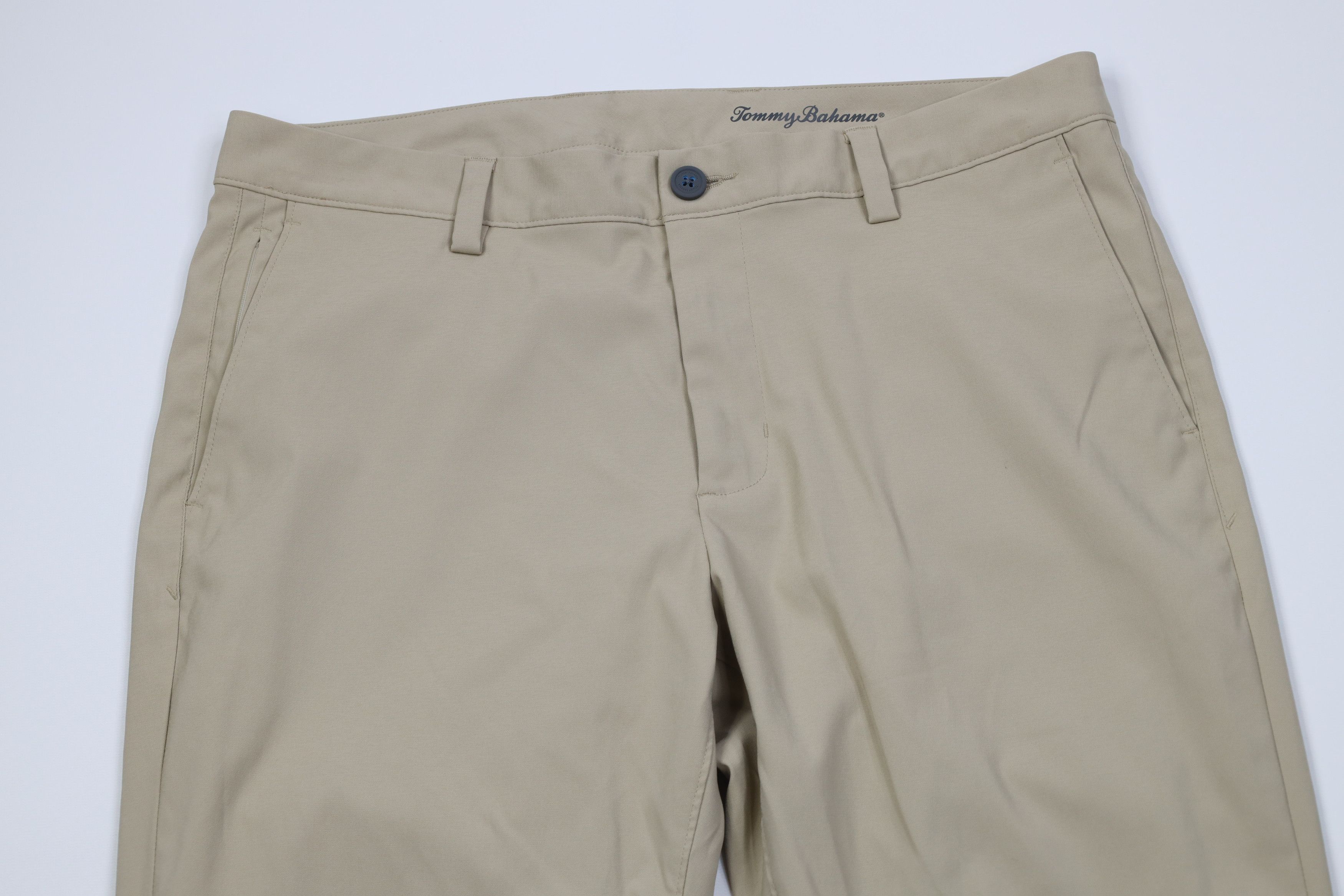 Tommy Bahama Tommy Bahama Tech Knit Straight Leg Golf Chino Pants Beige Size US 34 / EU 50 - 2 Thumbnail