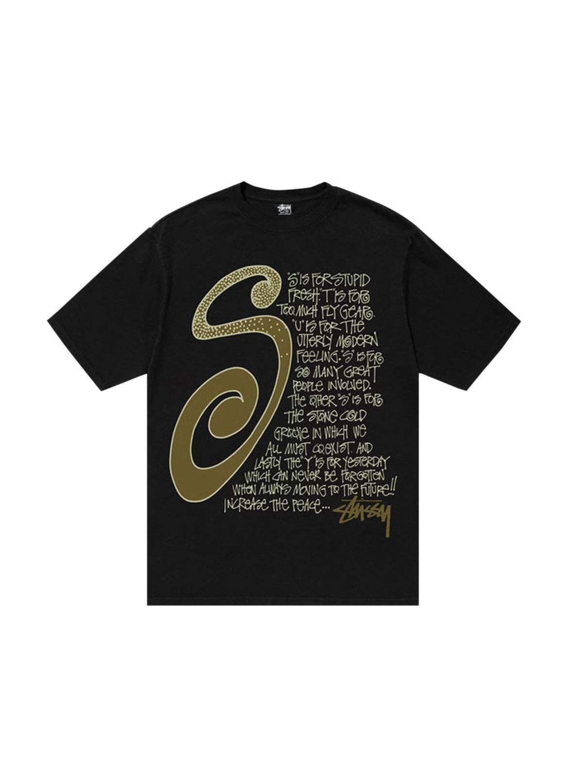 ★【STUSSY】★FALLEN ANGEL PIGMENT DYED TE.E★Tシャツ★ Stussy Fallen Angel Pigment Dyed Black Tee | Senikersku