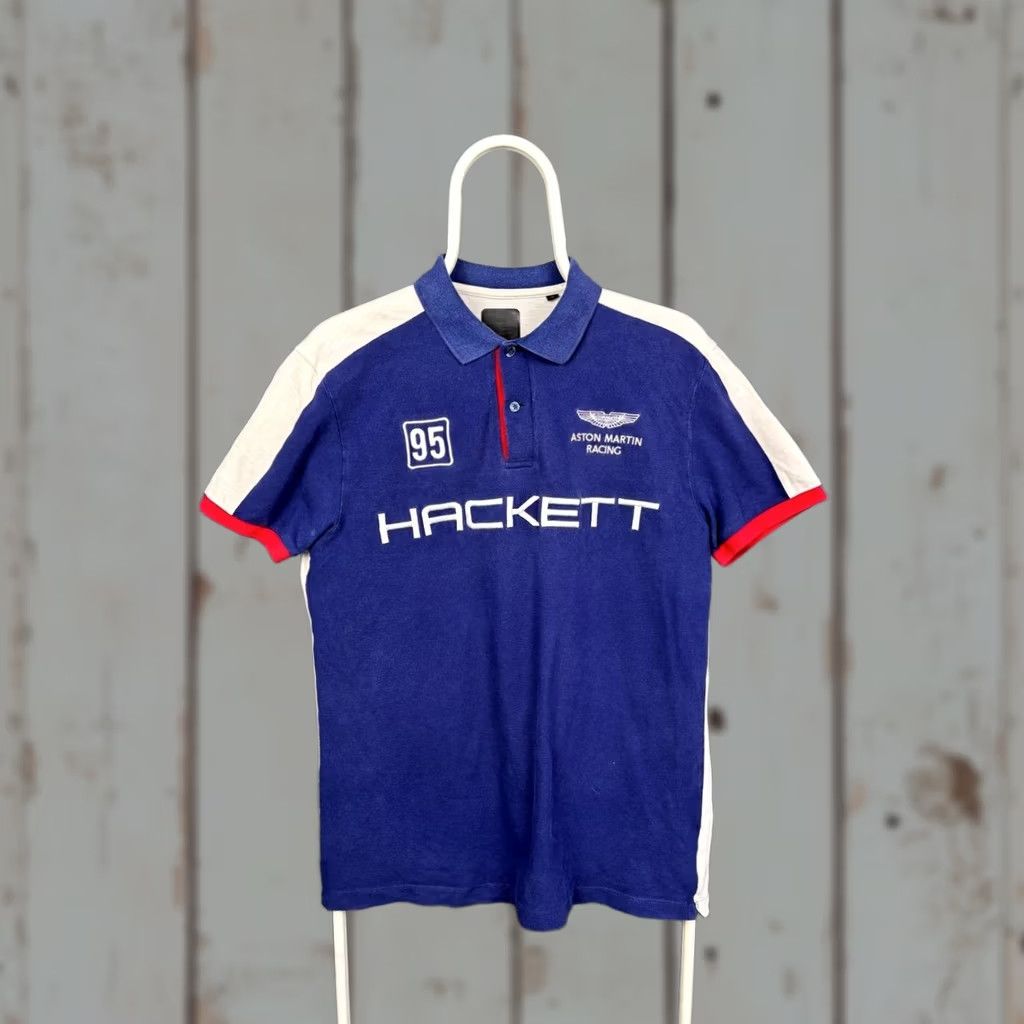Hackett Hackett London Shirt Mens M Blue White Men Aston Martin Racing Polo Size Short Sleeve Size US M / EU 48-50 / 2 - 1 Thumbnail