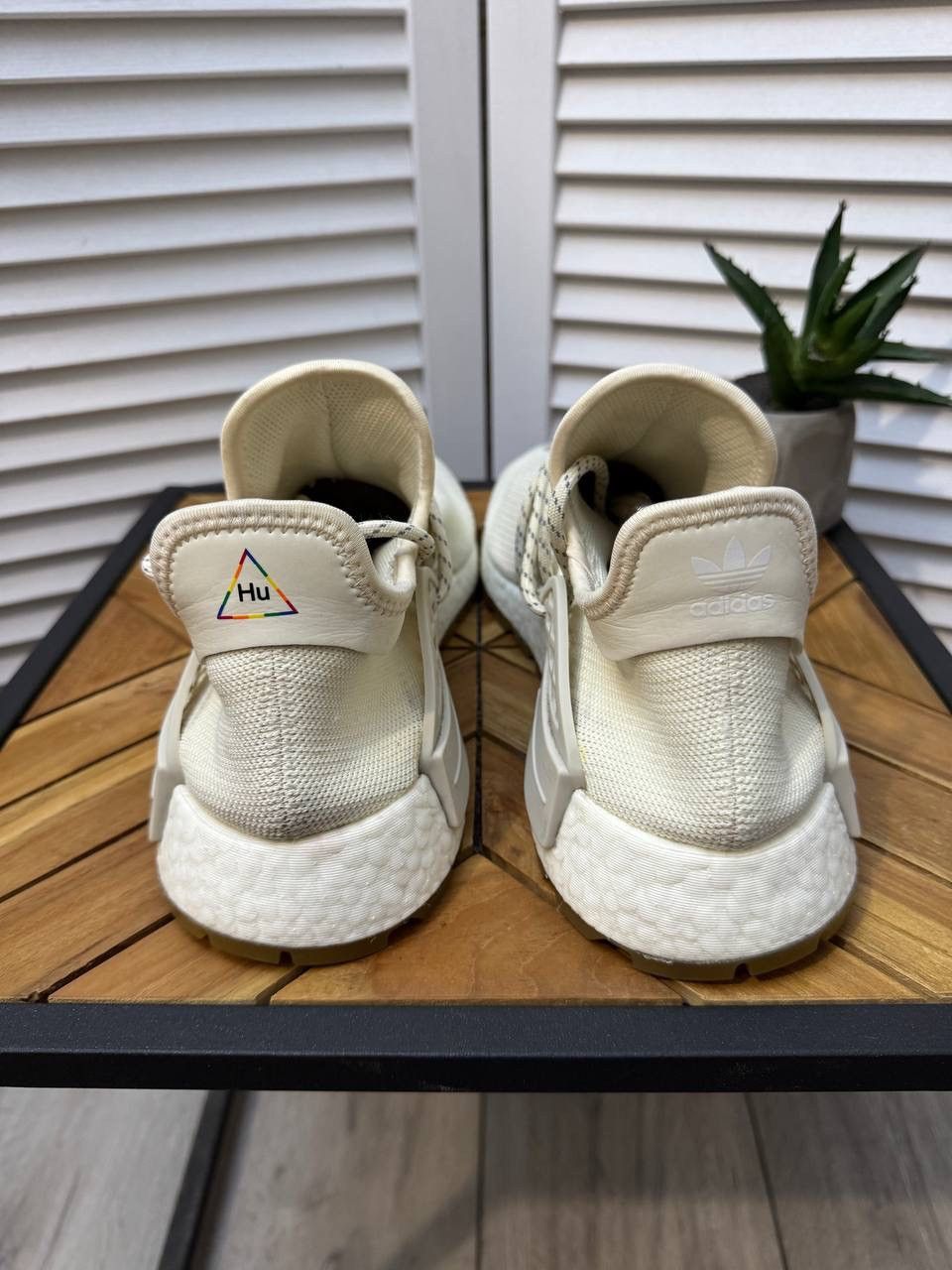 Adidas × Pharrell ADIDAS x PHARRELL NMD Hu HUMAN RACE TRIPLE Size US 10.5 / EU 43-44 - 5 Thumbnail