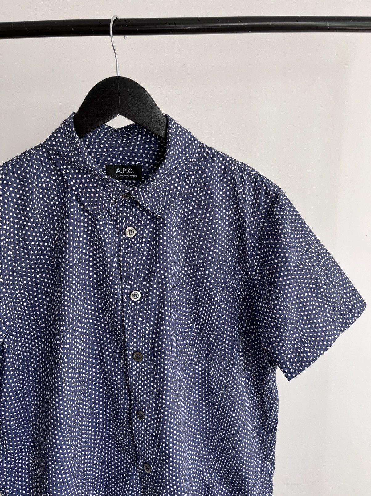 A.P.C. Runway A.P.C SS19 short-sleeved polka dot short sleeve shirt Size US M / EU 48-50 / 2 - 4 Thumbnail
