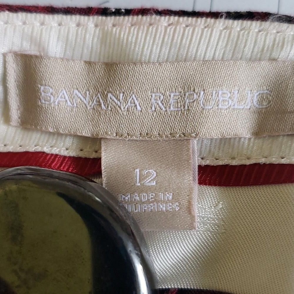Banana Republic CT698 Banana Republic Ladies Red & Black Pant 12 Size 34" / US 12 / IT 48 - 9 Thumbnail