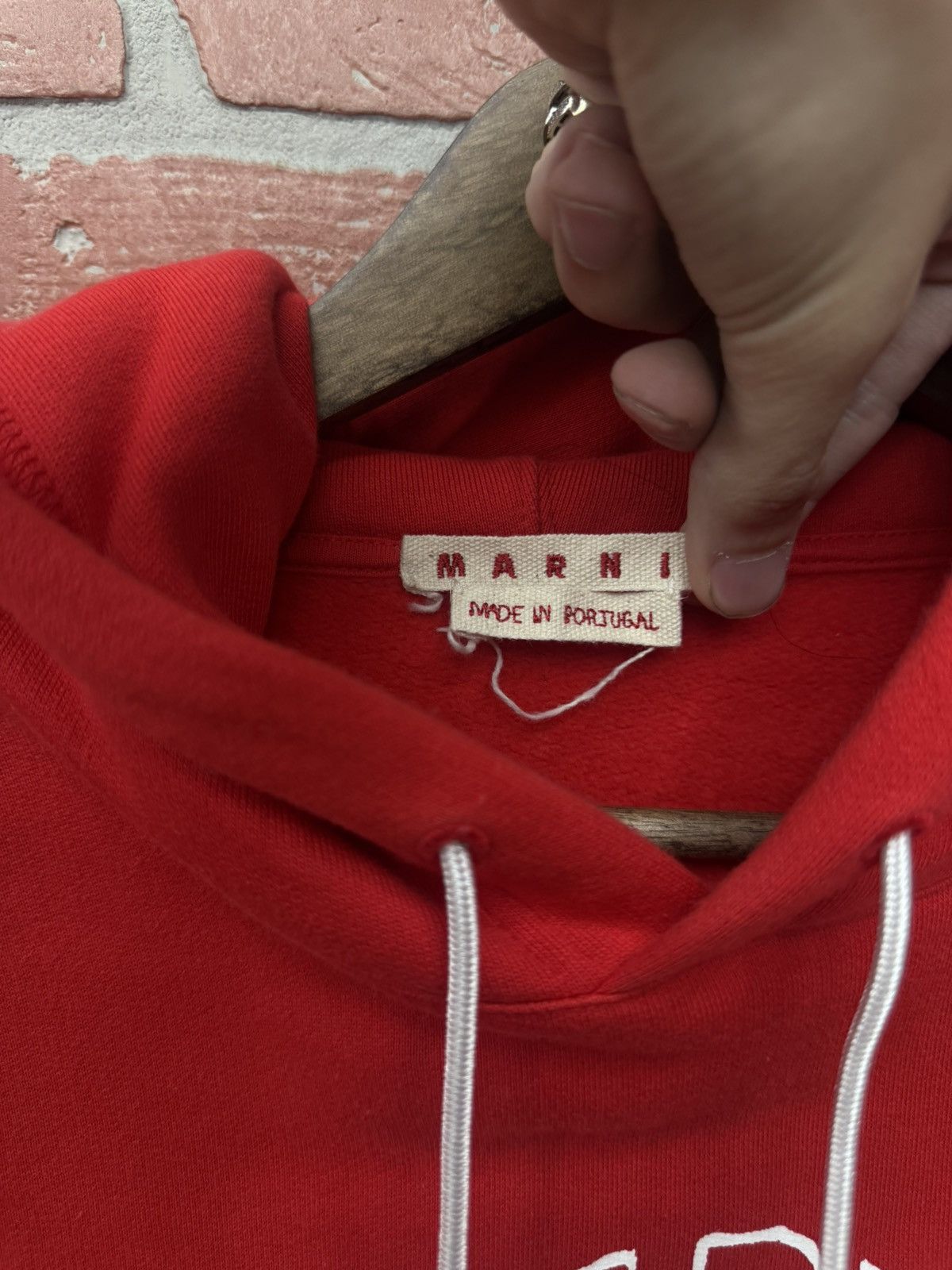 Marni Marni Hoodie Marni Logo Size (52) Red 100% Authentic Size US XL / EU 56 / 4 - 14 Thumbnail
