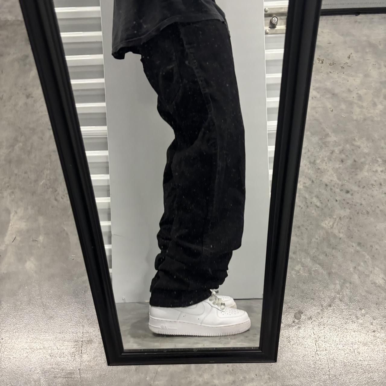 Japanese Brand × Vintage Crazy Vintage Y2K/2000s Solid Black Essential Denim Jeans! Size US 36 / EU 52 - 2 Thumbnail