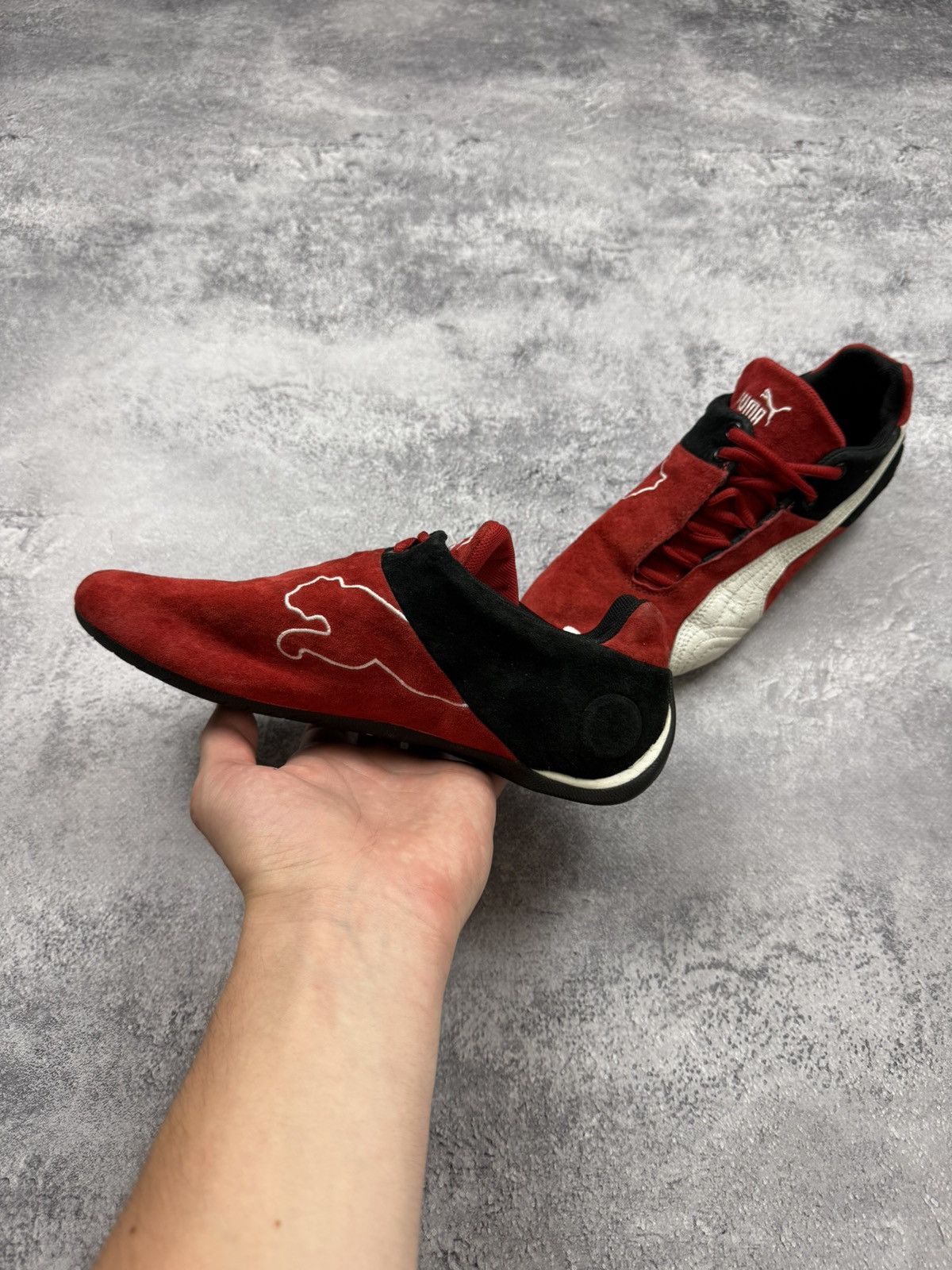Puma Vintage Puma Speedcat OG Red Suede Low Top Sneakers Hype Y2K Size US 6 / EU 39 - 6 Thumbnail