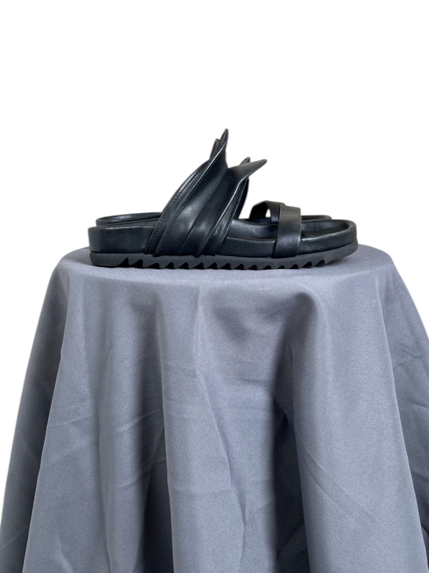Rick Owens S/S 2020 Brancusi Granola Black Sandals Size US 6 / IT 36 - 2 Thumbnail