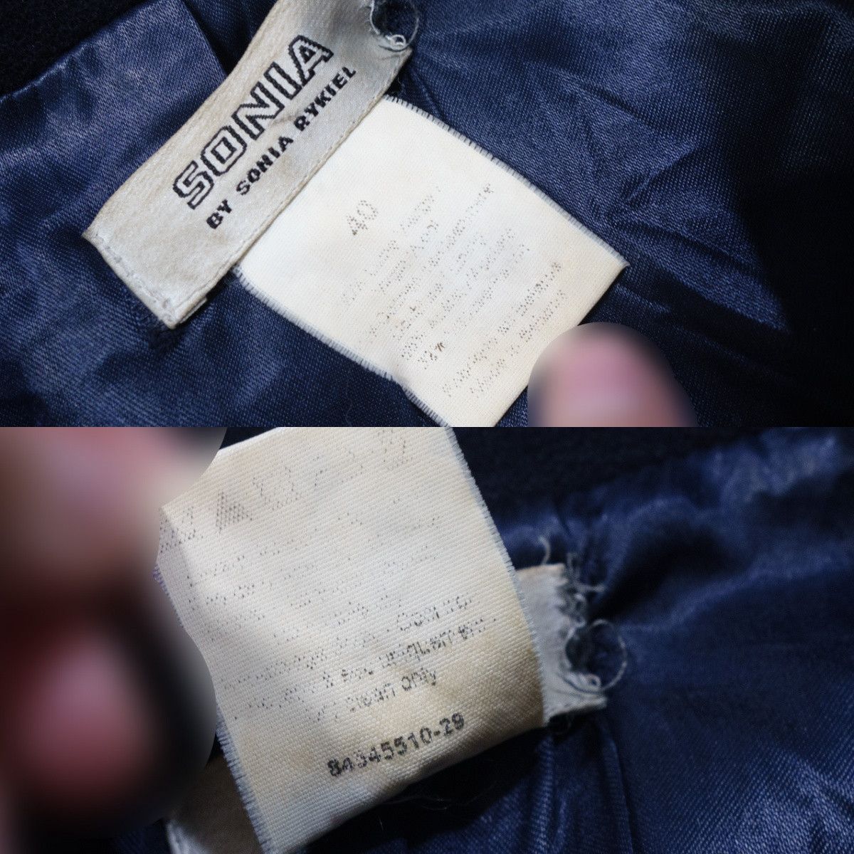 Sonia Rykiel 00s Sonia By Sonia Rykiel Wool Pea Coat Jacket Size S / US 4 / IT 40 - 7 Thumbnail
