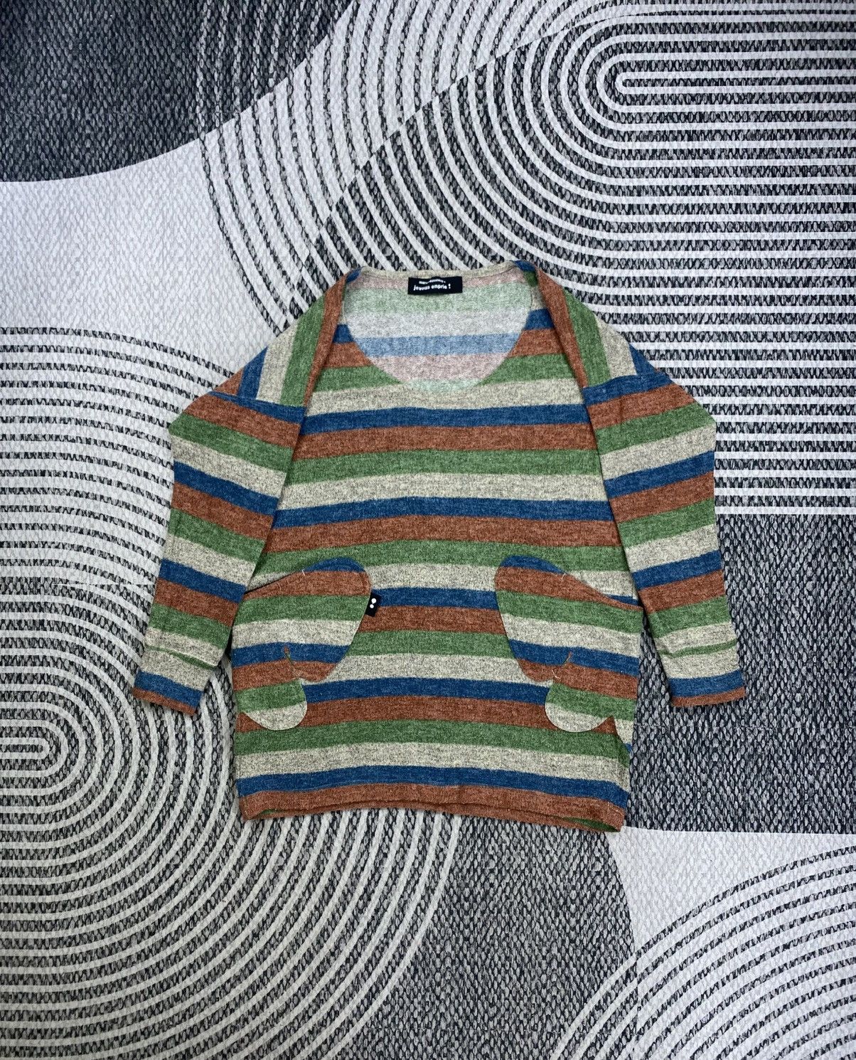 mercibeaucoup Vtg Mercibeaucoup By Issey Miyake Striped Longsleeve Shirt Size L / US 10 / IT 46 - 1 Thumbnail