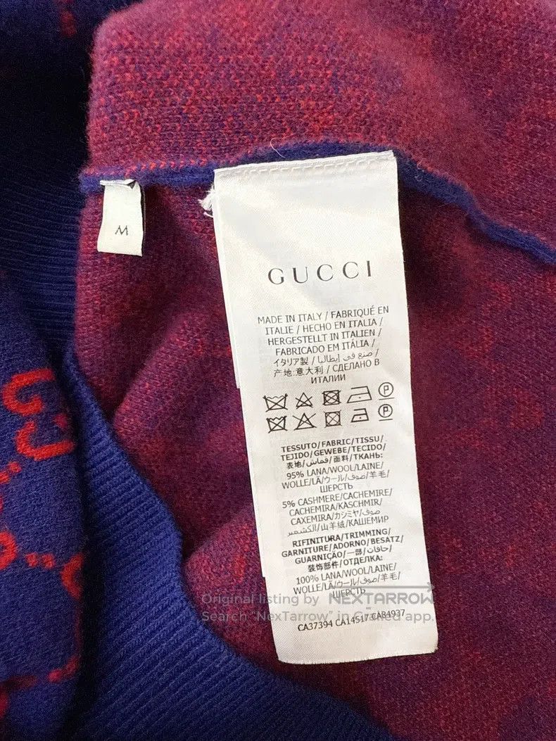 Gucci Gucci Double-sided GG wool jacquard knitted sweater Size US M / EU 48-50 / 2 - 5 Thumbnail
