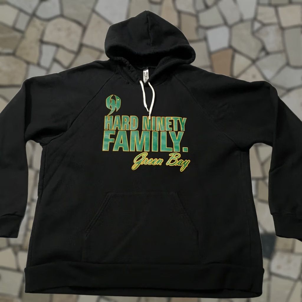 Vintage Green Bay Packers Sweatshirt Black Pullover 2XL HARD NINETY Size US XXL / EU 58 / 5 - 1 Thumbnail