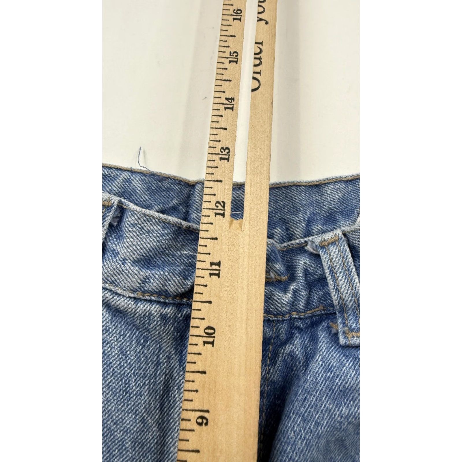 Asos SOS Jeans Womens 3/4 Light Wash Denim High Rise Mom Straight Leg Jeans Size 26" / US 2 / IT 38 - 7 Thumbnail