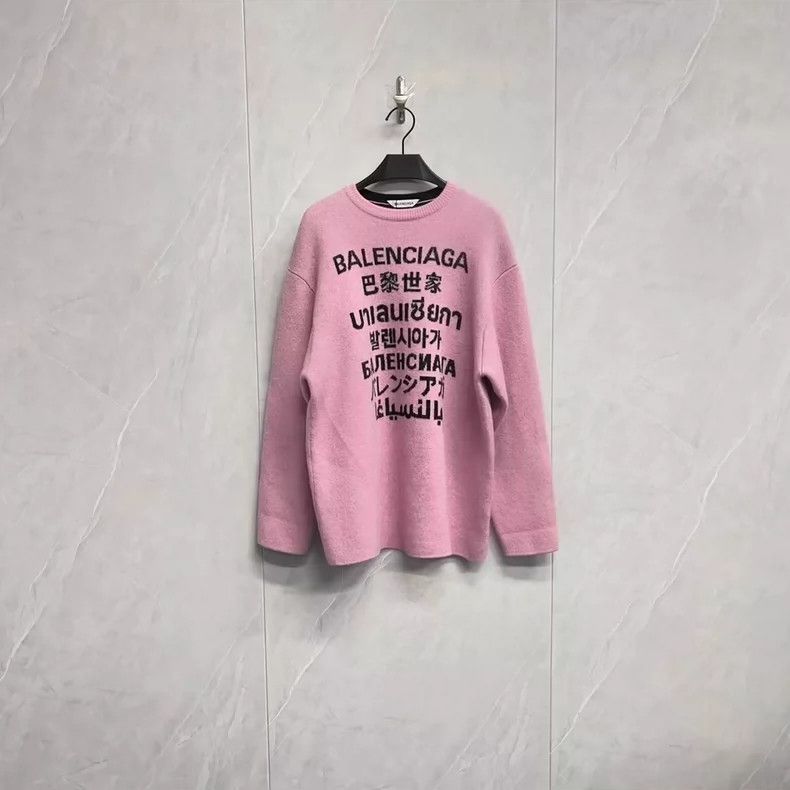 Balenciaga Balenciaga Jacquard Logo Threaded Sweater Size XS / US 0-2 / IT 36-38 - 1 Thumbnail
