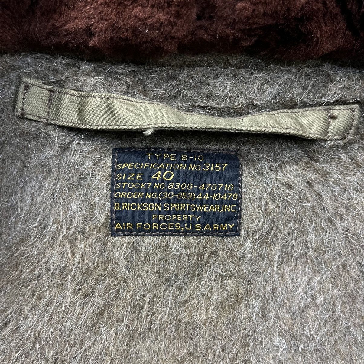 Buzz Rickson's Vintage Buzz Ricksons B-10 USAF Bomber Flight Jacket Size US L / EU 52-54 / 3 - 13 Thumbnail