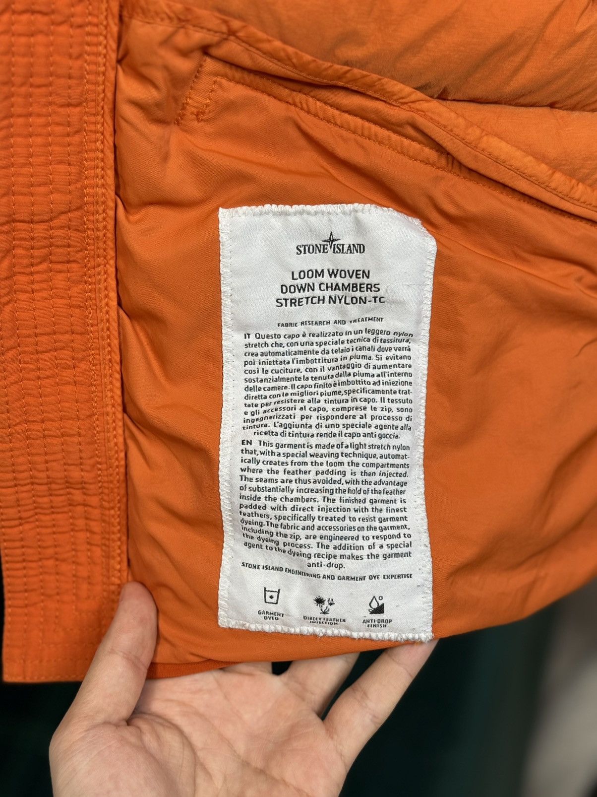 Stone Island Stone Island Insulated Puffer Jacket – Orange ( Size L) Size US L / EU 52-54 / 3 - 12 Thumbnail