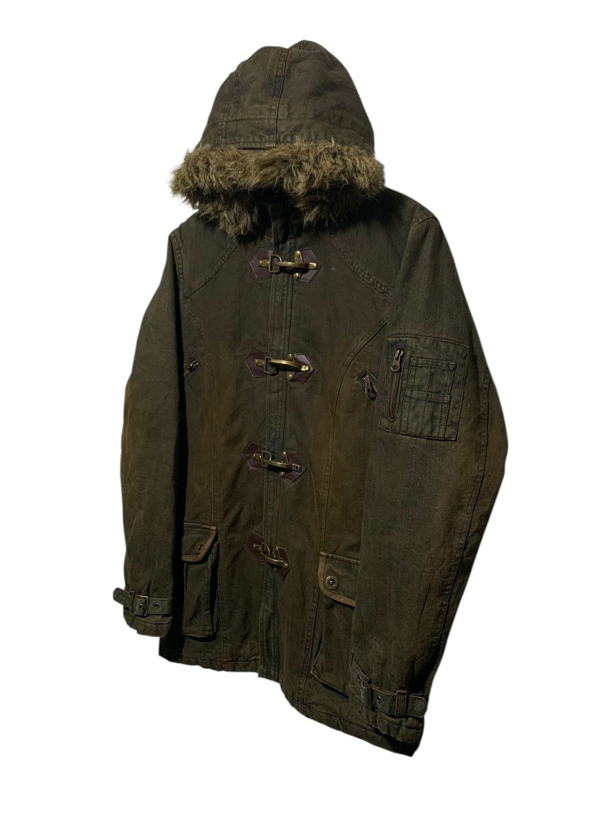 In The Attic In The Attic Mudwash bondage fur denim jacket Size US L / EU 52-54 / 3 - 3 Thumbnail