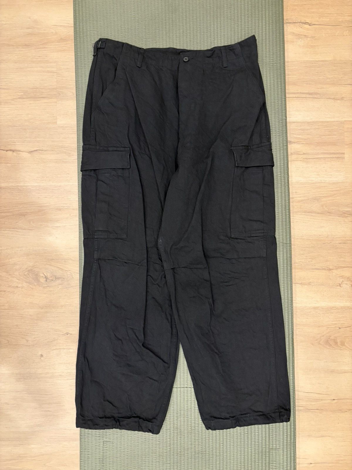 Comoli Comoli Black Denim BDU Pants Size 3 Size US 34 / EU 50 - 1 Thumbnail
