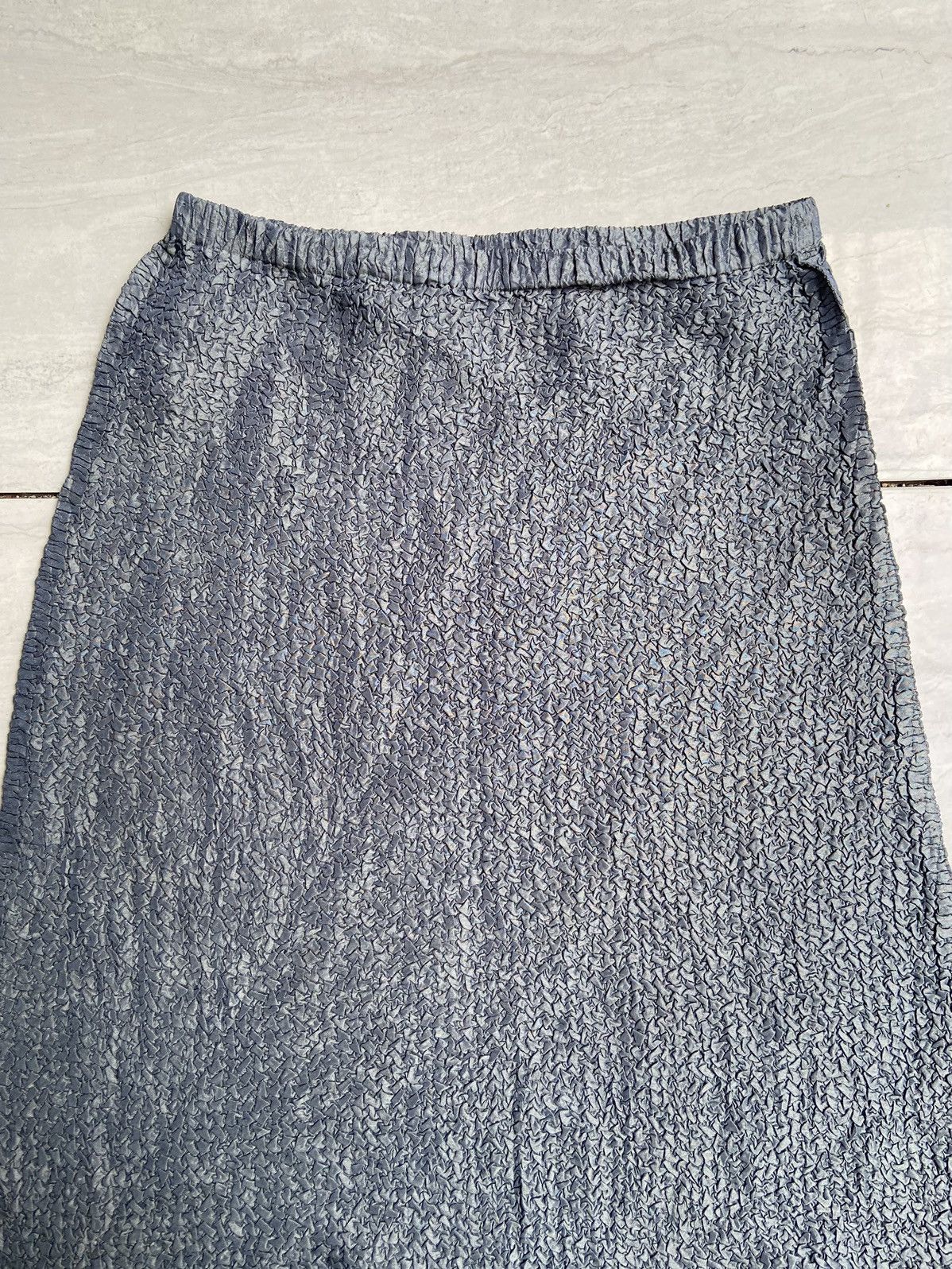 Japanese Brand PEPLUM By YOSHIKI HISHUNUMA Wrinkle Pleats Skirt Size 23" - 7 Thumbnail