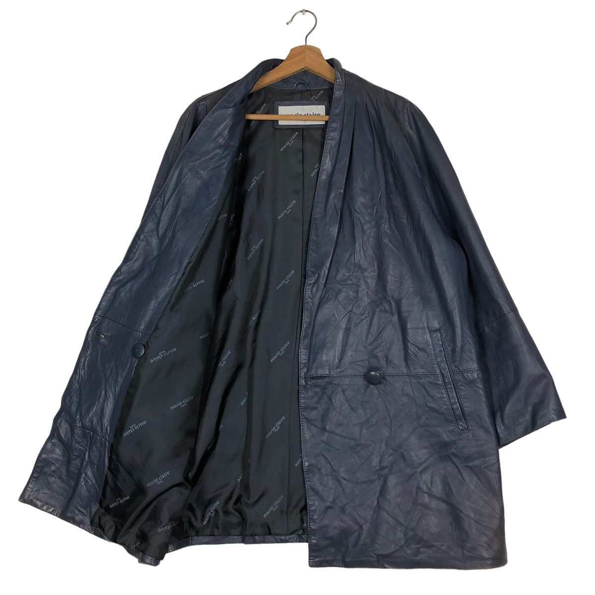 Japanese Brand 🔥VINTAGE LEATHER JACKET MARIE CLAIRE ISSEY MIYAKE Size US M / EU 48-50 / 2 - 11 Thumbnail