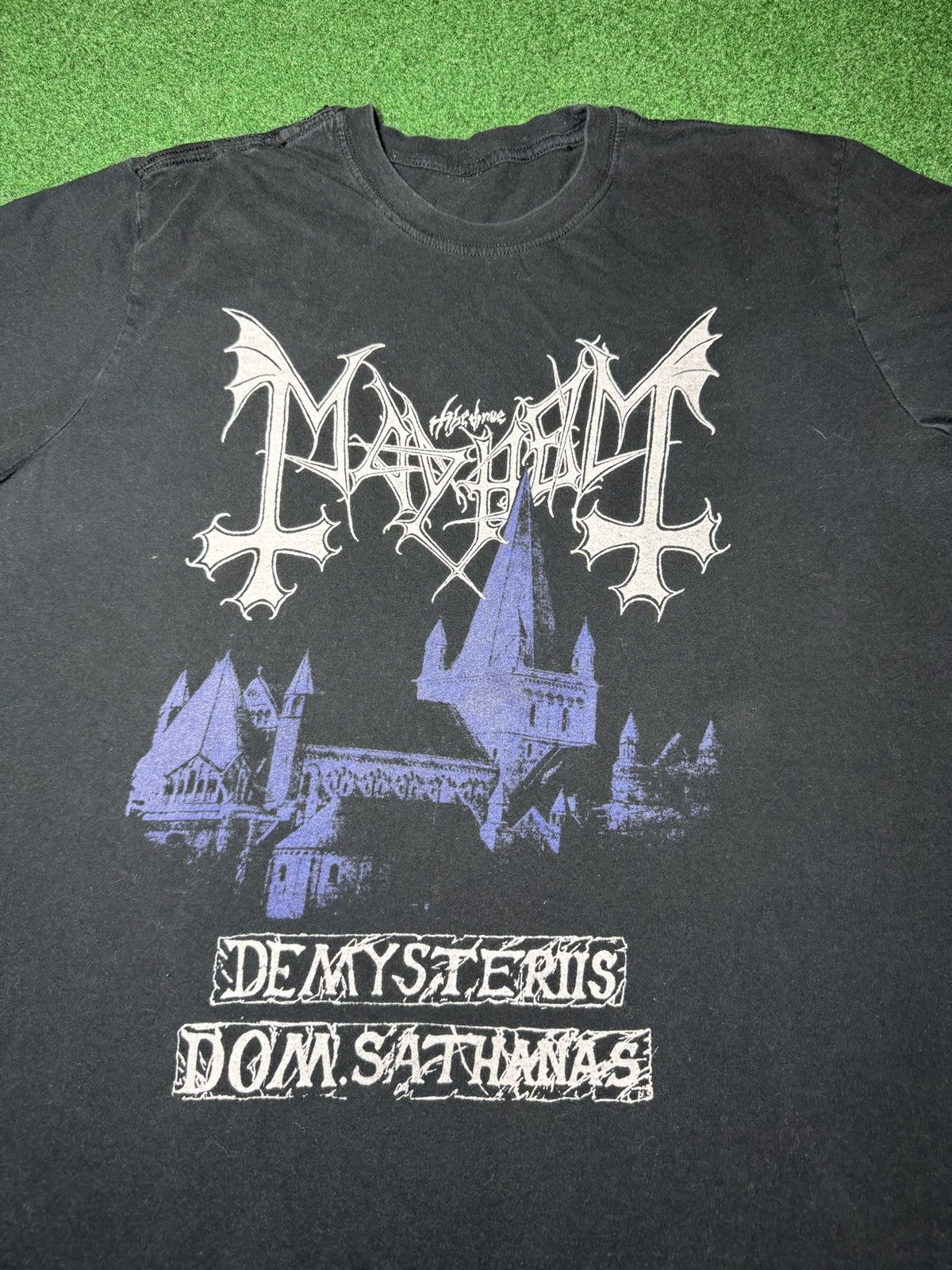 Band Tees Mayhem De Mysteriis Dom Sathanas 90s Black Metal T Shirt Size US L / EU 52-54 / 3 - 2 Thumbnail