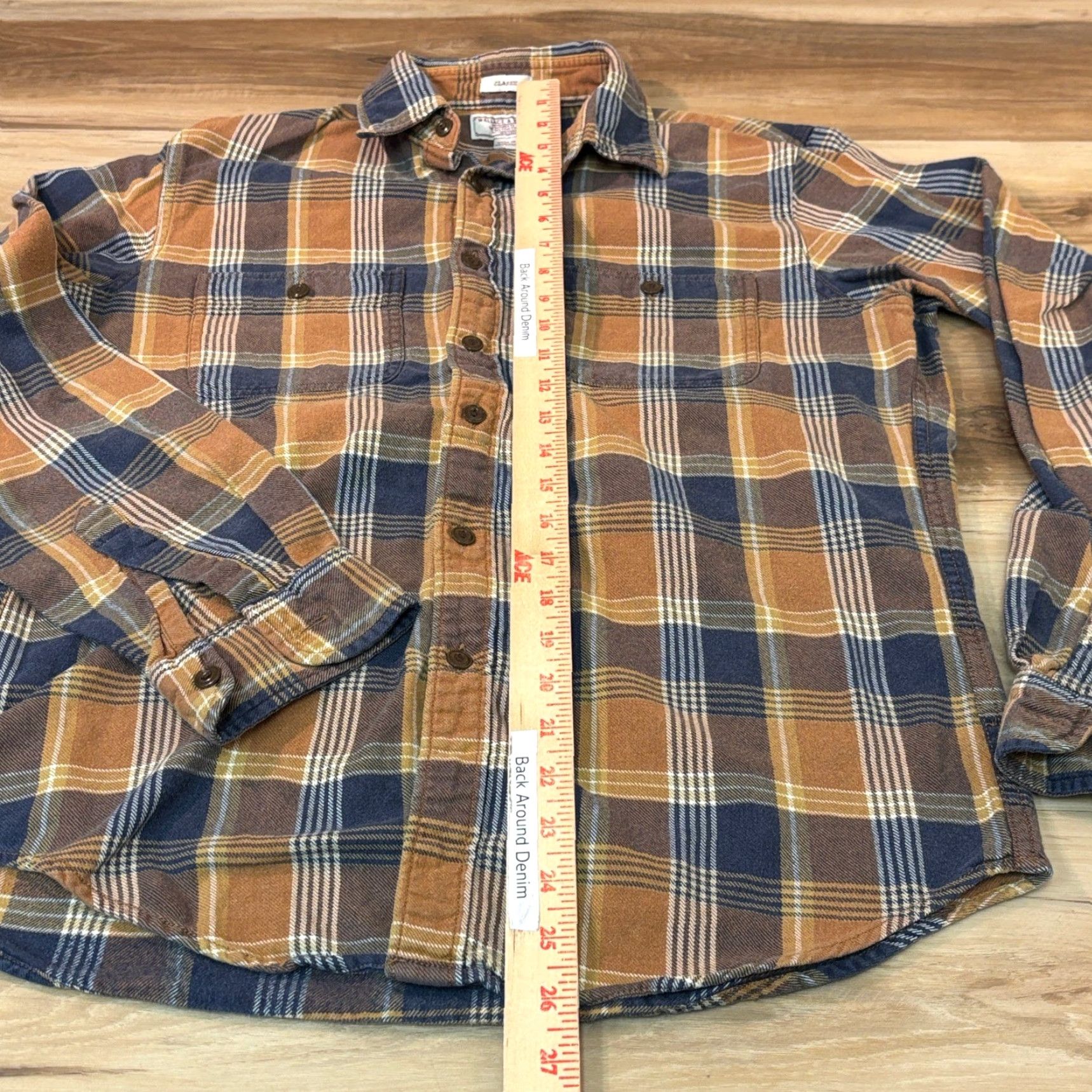 Wallace & Barnes Wallace & Barnes J.Crew Plaid Flannel Shirt S Blue Mens Casual Workwear Size US S / EU 44-46 / 1 - 4 Thumbnail