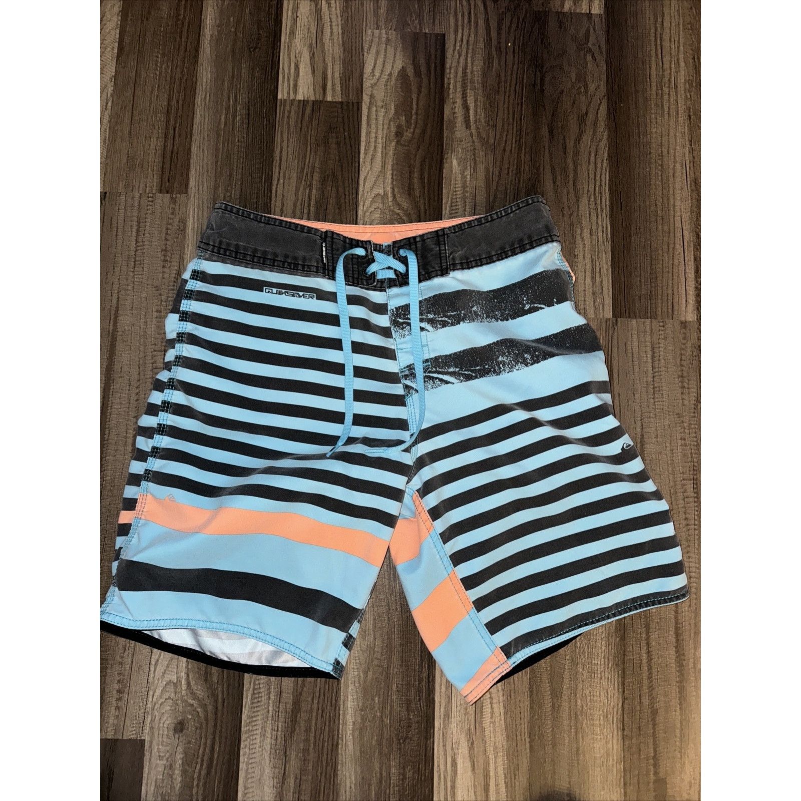 Quiksilver Quicksilver Swim Trunks Turquoise Blue Size 30 Size US 30 / EU 46 - 1 Thumbnail