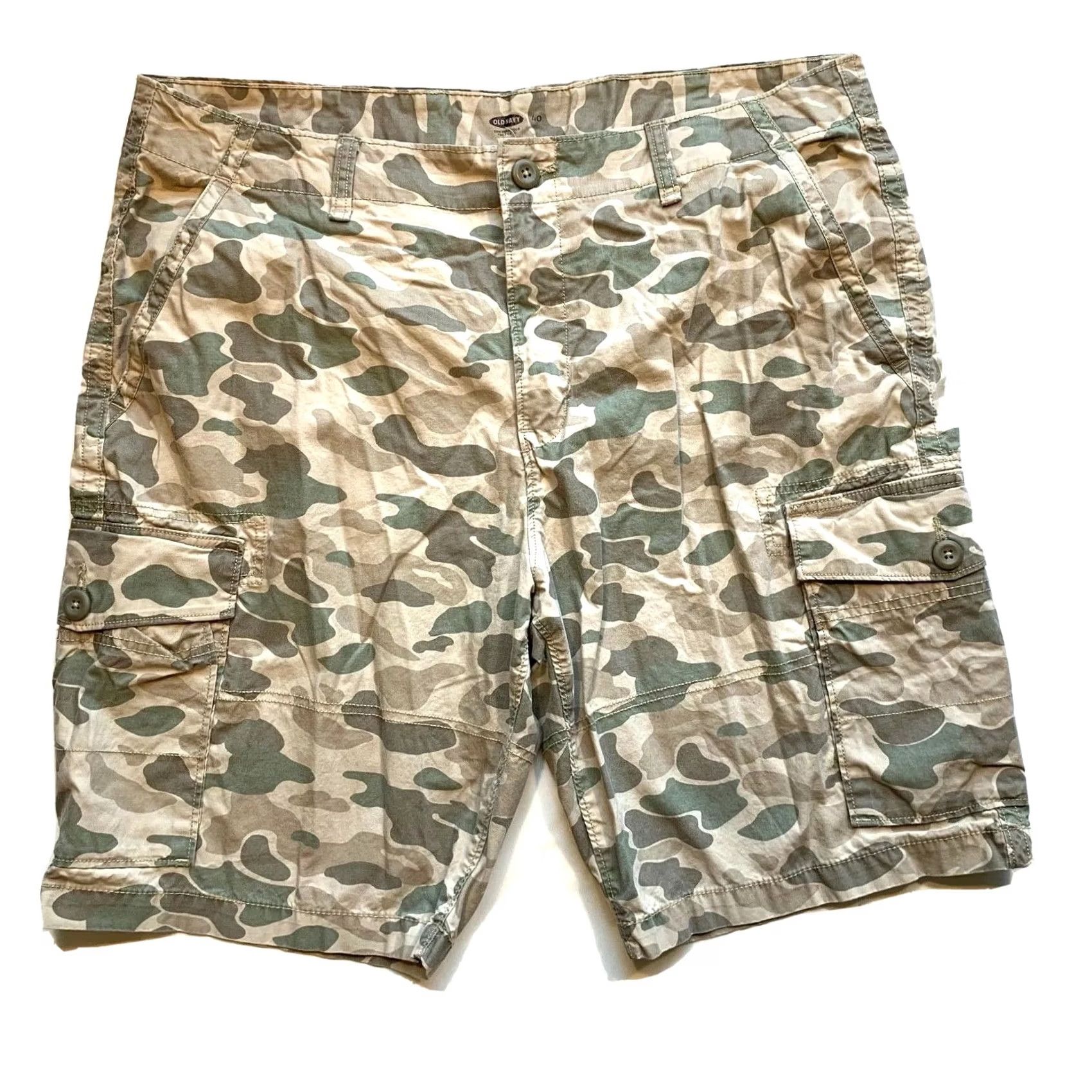 Old Navy Old Navy Desert Camo Cargo Shorts Mens 40 Relaxed Camouflage Hunting Beach NEW Size US 40 / EU 56 - 2 Thumbnail
