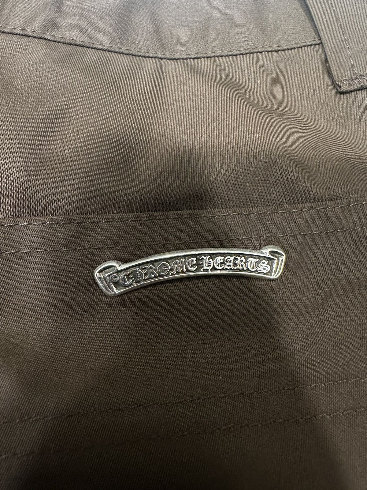 Chrome Hearts 🔥Chrome Hearts Double Knee Leather Brown Shorts🔥 Size US 34 / EU 50 - 7 Thumbnail