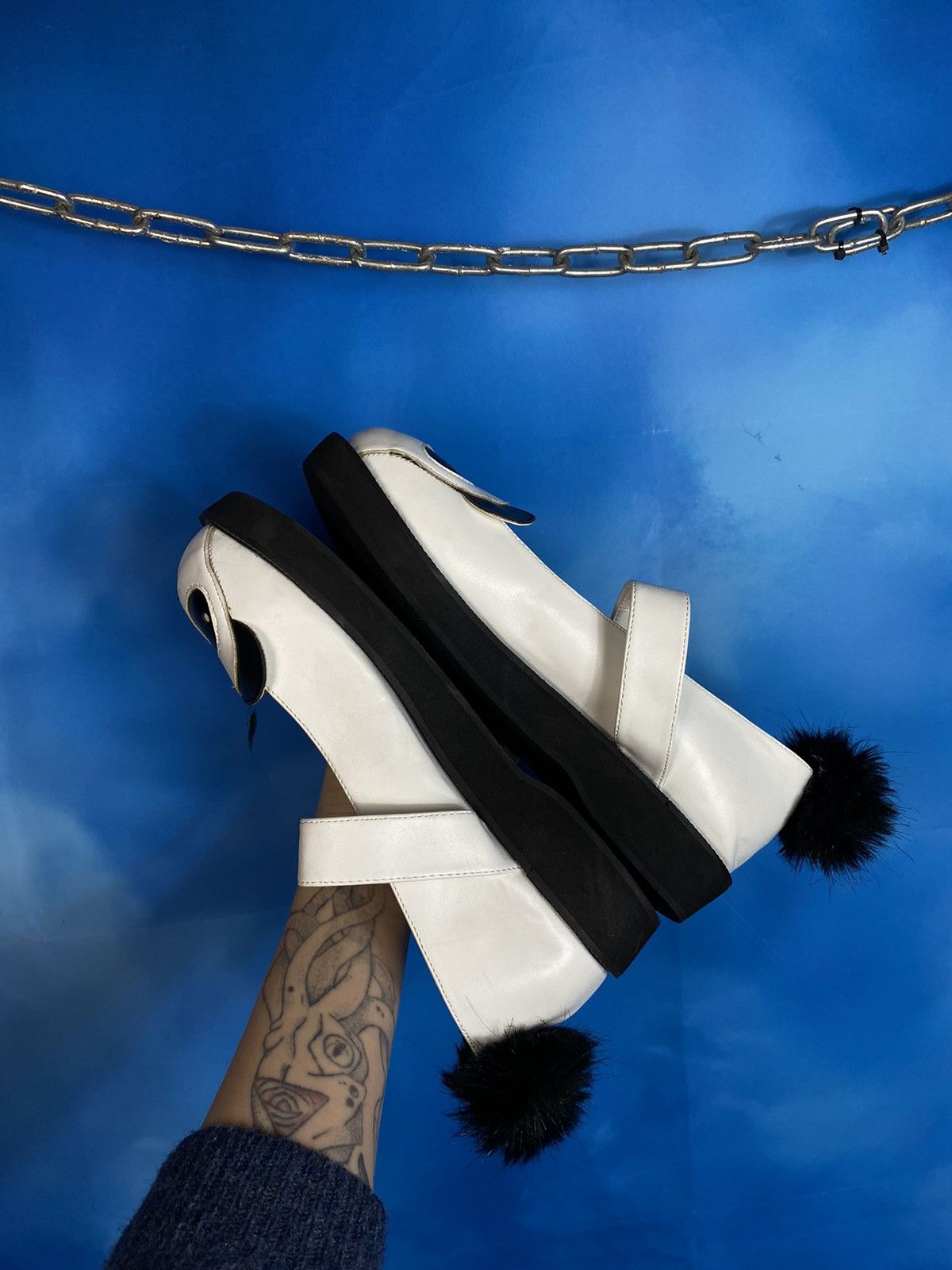 Japanese Brand × Vintage RARE❗️LOLITA JAPAN PANDA SHOES Y2K ( men’s ) Size US 10.5 / EU 43-44 - 9 Thumbnail