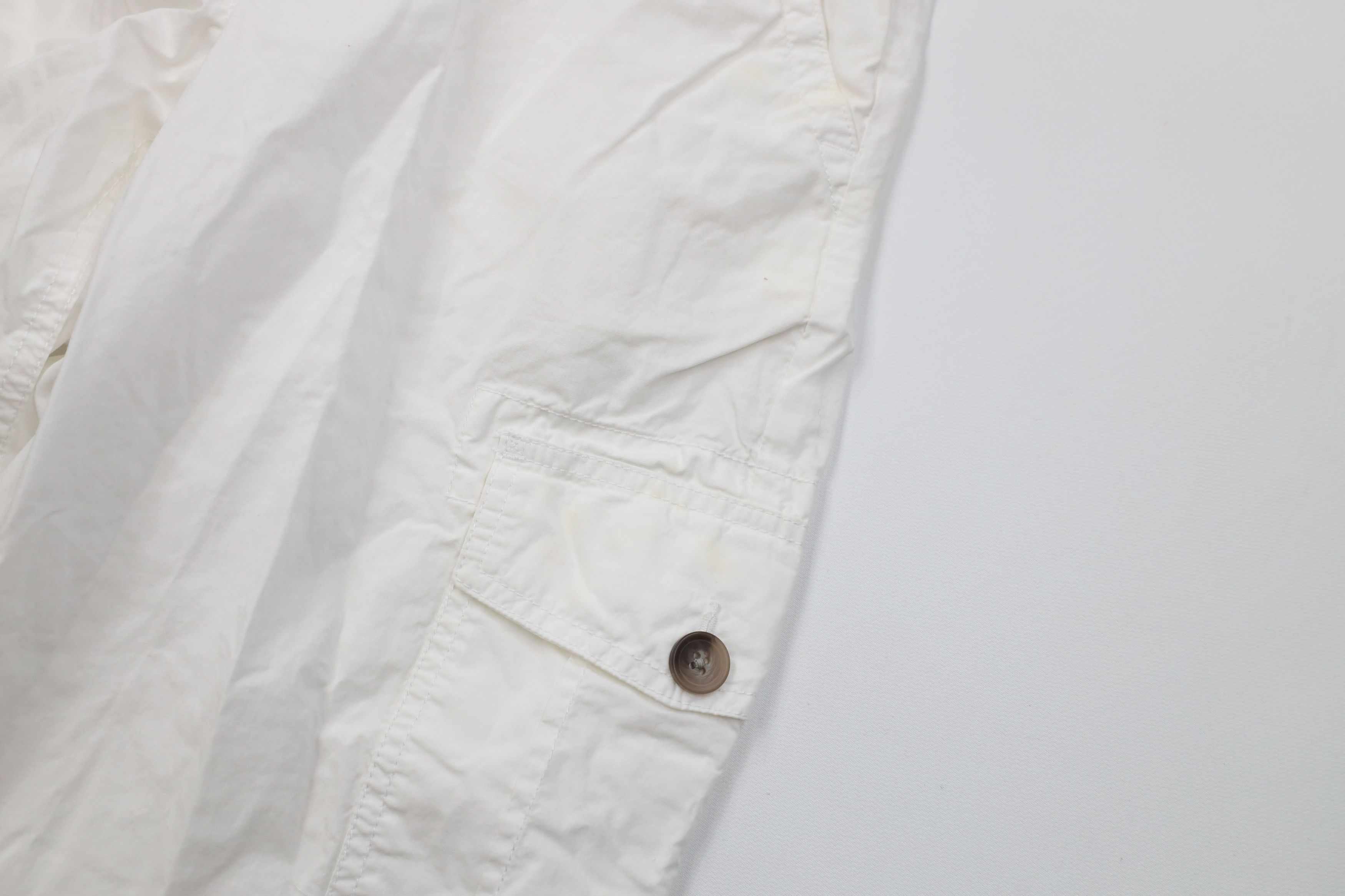 Lands' End Vintage Lands End Roll Cuff Cargo Pants White Cotton Size 32" / US 10 / IT 46 - 7 Thumbnail