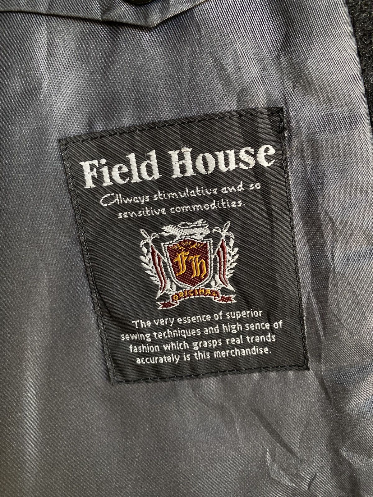 Japanese Brand Field House Cashmere Blend Wool Coat Dark Grey Outerwear Size US M / EU 48-50 / 2 - 13 Thumbnail