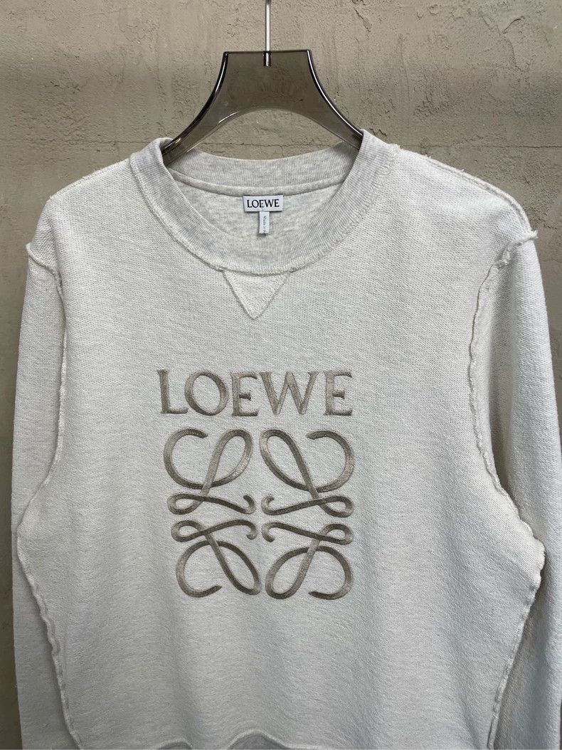 Loewe Loewe Grey-white reverse-wearing embroidered big Logo roun Size S / US 4 / IT 40 - 4 Thumbnail