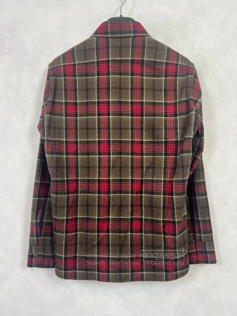 Saint Laurent Paris Saint Laurent Red Brown Plaid Shirt. Size US M / EU 48-50 / 2 - 2 Thumbnail