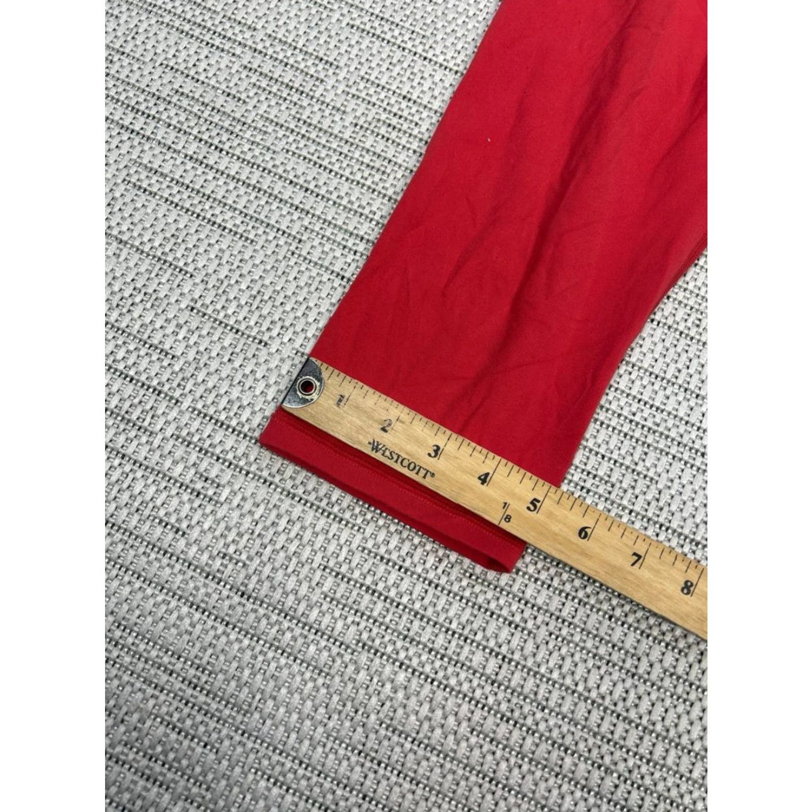 Athleta Athleta Leggings Shirt Womens Small Red Athleisure Yoga Elation Cropped Stretch Nylon Spandex Size 28" / US 6 / IT 42 - 6 Thumbnail