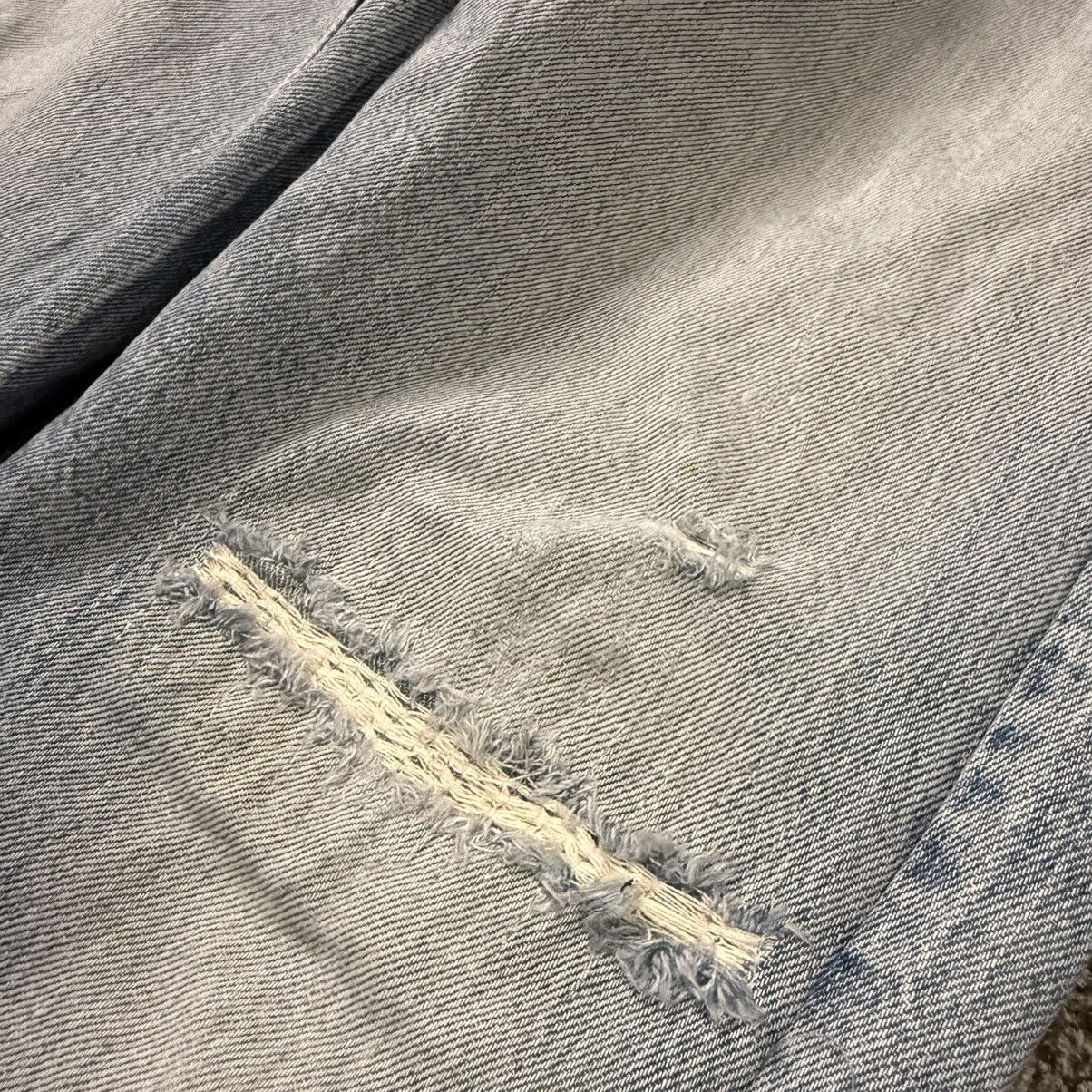 Levi's Vintage Clothing 70s 80s Levis 501 Distressed Aging Rindem Denim W34 USA Size US 34 / EU 50 - 7 Thumbnail