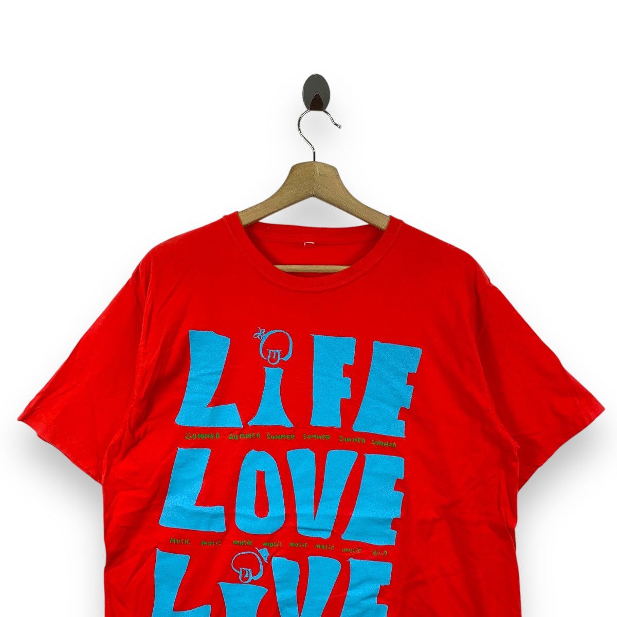Vintage AI OTSUKA SAKURANBO Life Love Live Summer Tour Tee Shirt Size US L / EU 52-54 / 3 - 2 Thumbnail